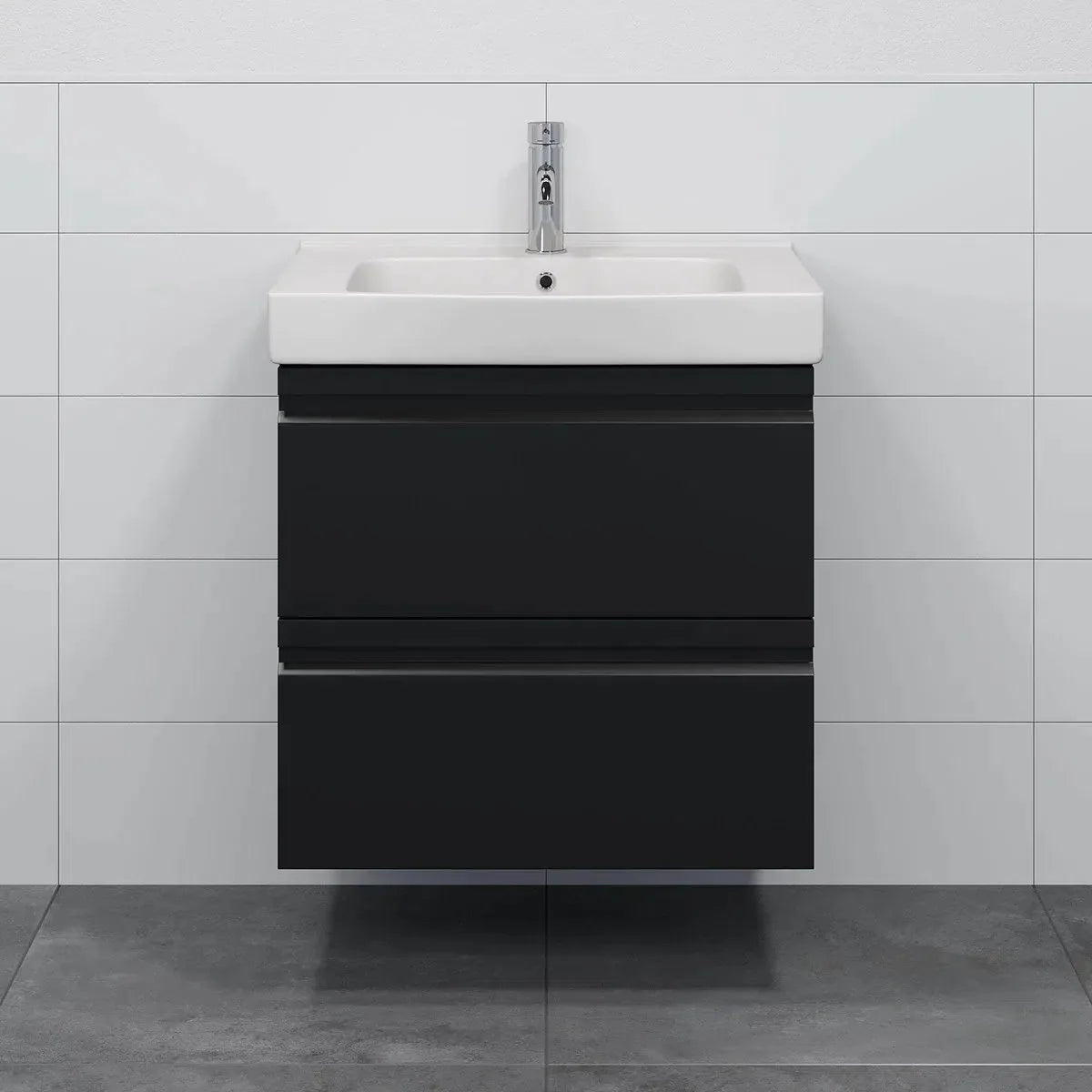 Kroken Badrumsmöbel, Svart Matt - Tvättställsskåp - BATH DELUXE - PRESTIGE - 74 - 060 - 62 - 02 - 30 - BATHDELUXE SWEDEN