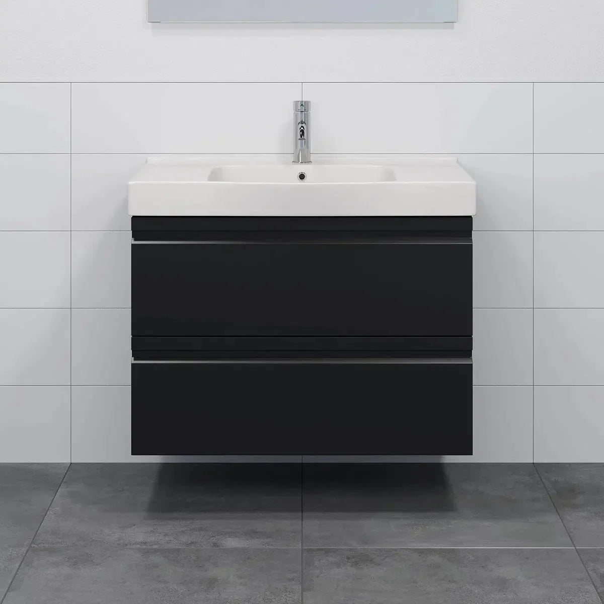 Kroken Badrumsmöbel, Svart Matt - Tvättställsskåp - BATH DELUXE - PRESTIGE - 74 - 060 - 62 - 02 - 30 - BATHDELUXE SWEDEN