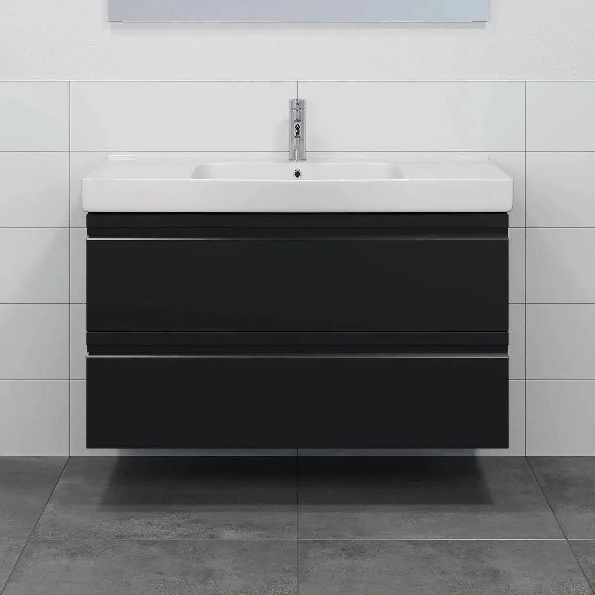 Kroken Badrumsmöbel, Svart Matt - Tvättställsskåp - BATH DELUXE - PRESTIGE - 74 - 100 - 62 - 02 - 30 - BATHDELUXE SWEDEN