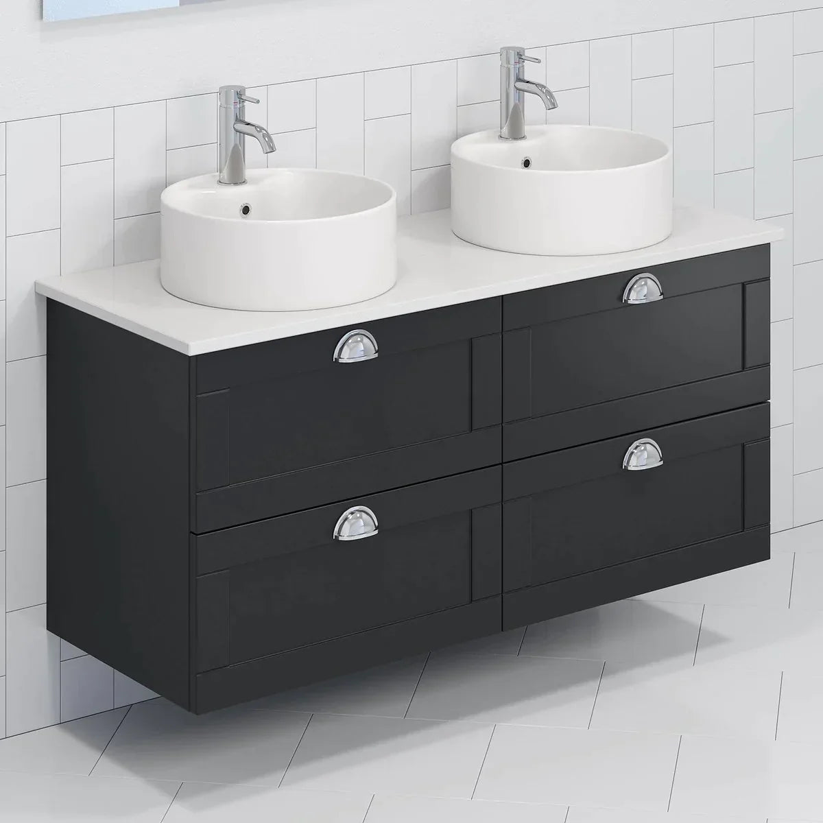 Naddvik Badrumsmöbel - Tvättställsskåp - BATH DELUXE - PRESTIGE - 71 - 120 - 04 - 02 - 42 - BATHDELUXE SWEDEN
