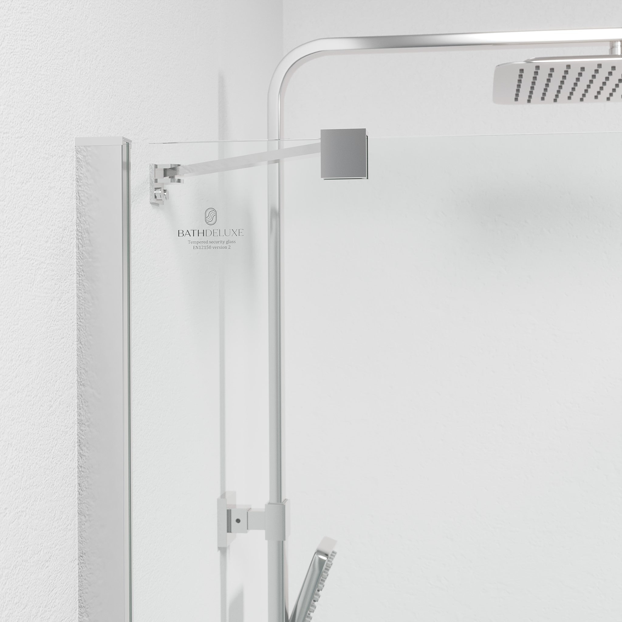 Rämen Duschhörn, Rak, Klarglas, Krom Profil - Duschhörna - BATH DELUXE - PRESTIGE - 42 - 090 - 01 - 60 - 02 - BATHDELUXE SWEDEN