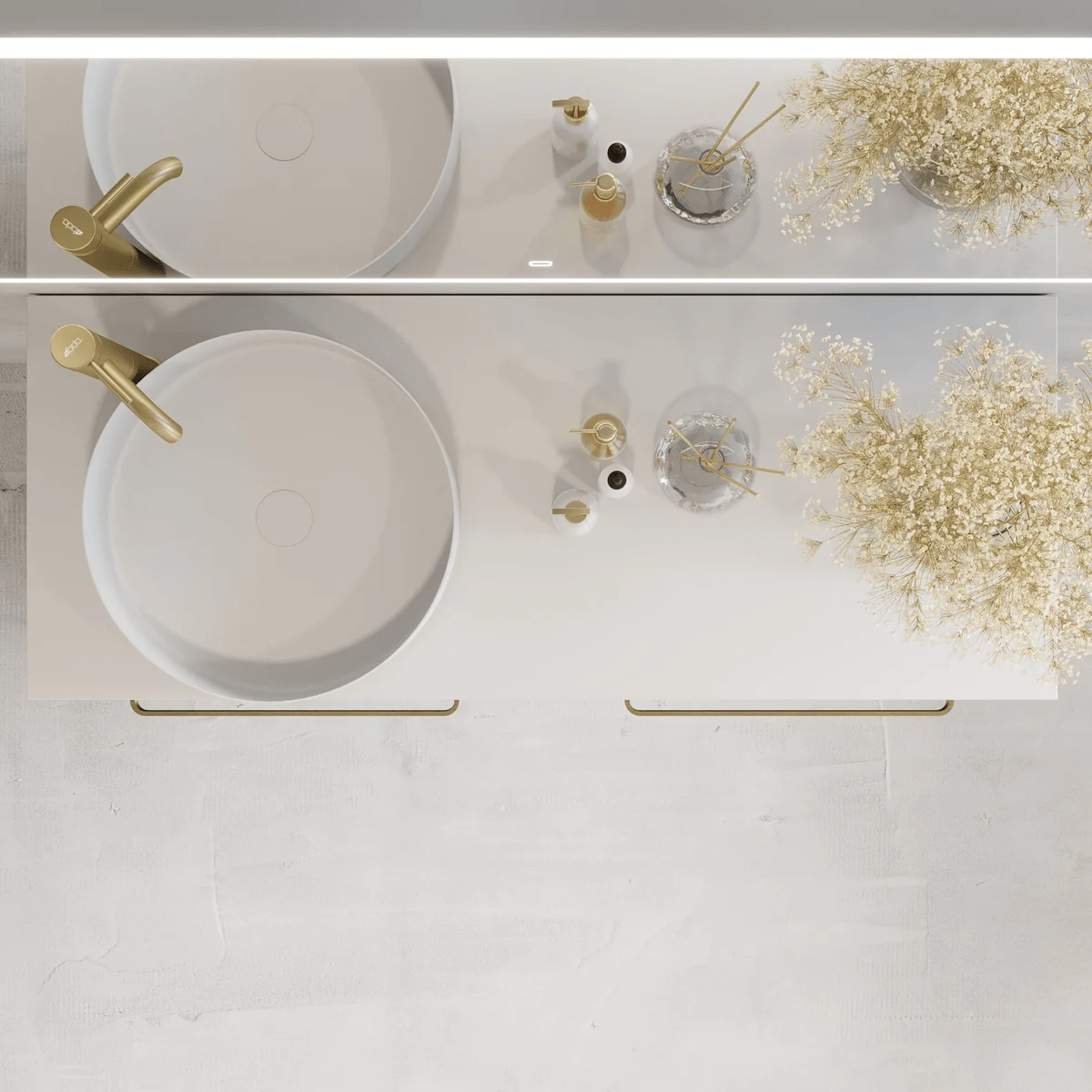 Sandvika Bänkskiva i kompakt laminat, Vit - Bänkskivor - BATH DELUXE - PRESTIGE - 06 - 100 - 30 - 01 - 00 - BATHDELUXE SWEDEN