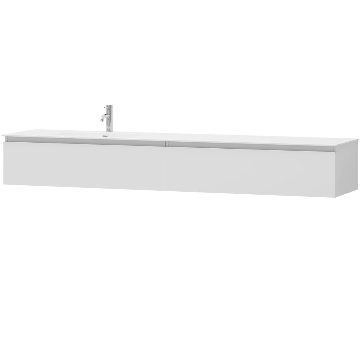 Sarnes Badrumsmöbel, Vit Matt - Tvättställsskåp - BATH DELUXE - PRESTIGE - 88 - 200 - 51 - 01 - 40 - BATHDELUXE SWEDEN