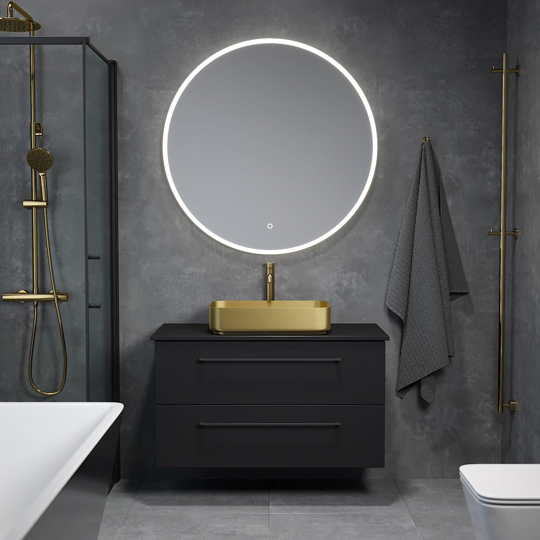 Vangsnes Badrumsmöbel - Tvättställsskåp - BATH DELUXE - PRESTIGE - 70 - 100 - 30 - 02 - 40 - BATHDELUXE SWEDEN