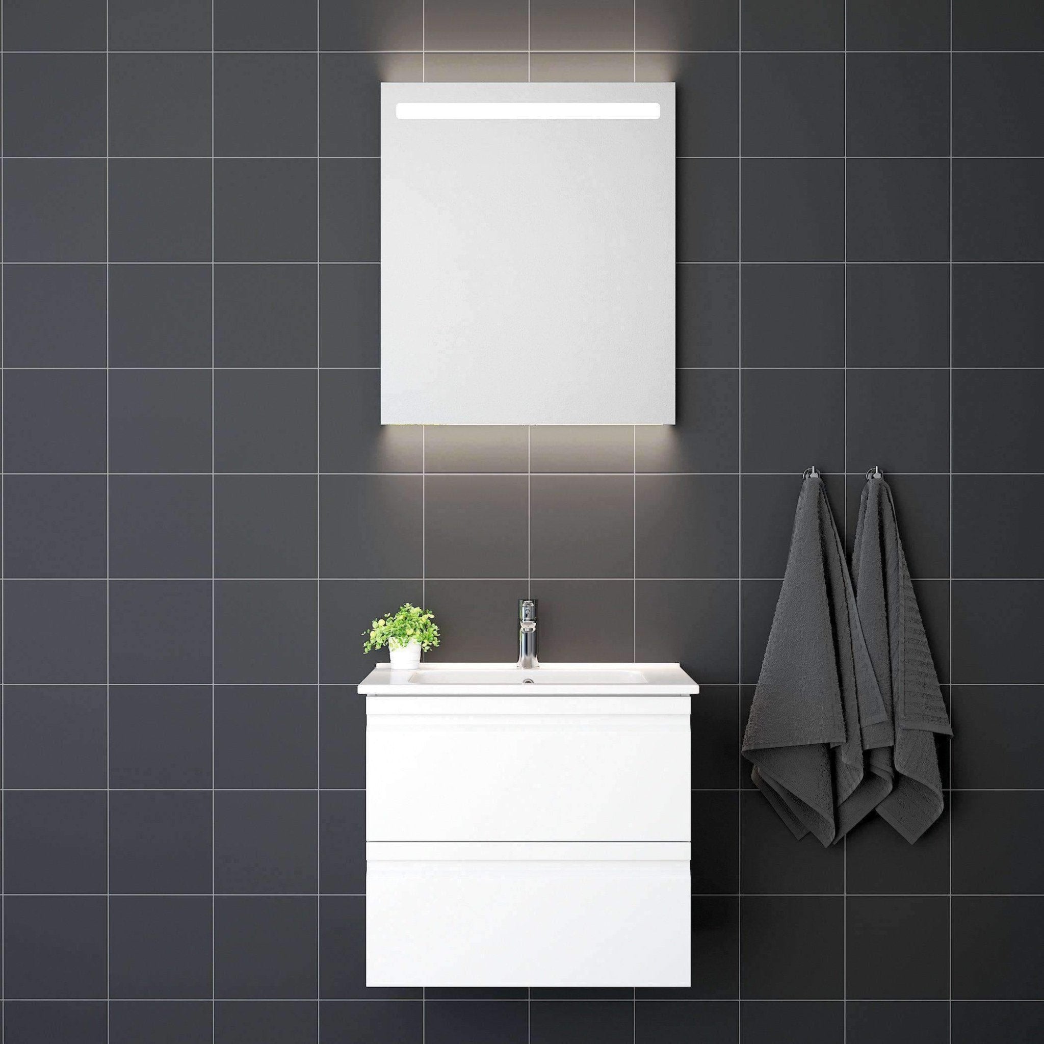 Vedø Badrumsmöbel m/LED - spegel - Tvättställsskåp - BATH DELUXE - EXCLUSIVE - 09 - 056 - 20 - 01 - 00 - BATHDELUXE SWEDEN