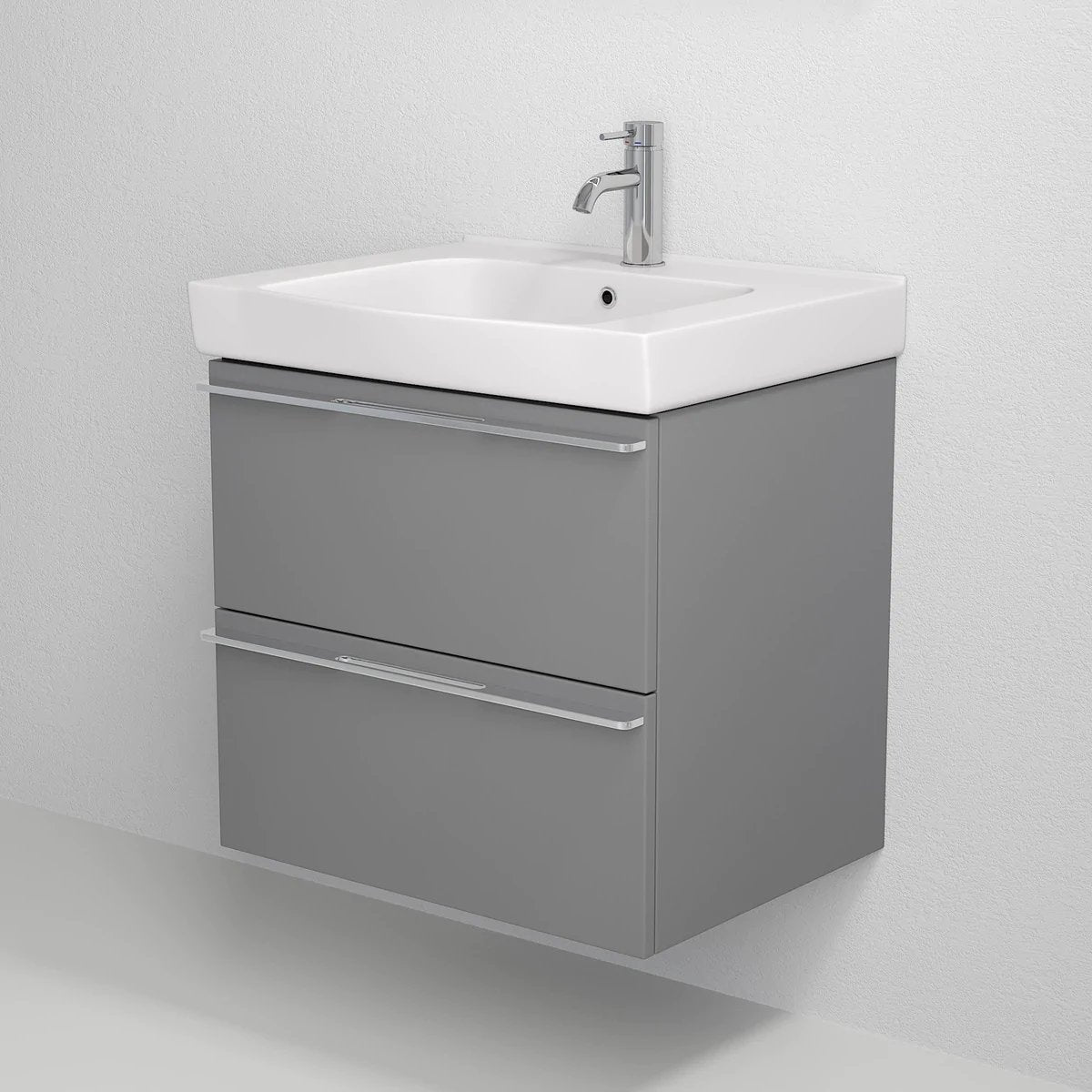 Veiholmen Badrumsmöbel, Grå Matt - Tvättställsskåp - BATH DELUXE - PRESTIGE - 70 - 120 - 30 - 03 - 00 - BATHDELUXE SWEDEN