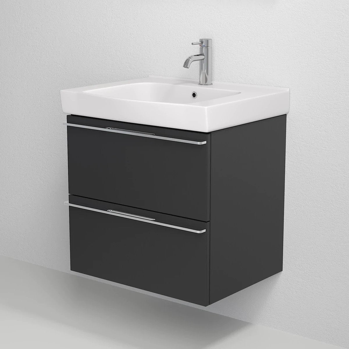 Veiholmen Badrumsmöbel, Svart Matt - Tvättställsskåp - BATH DELUXE - PRESTIGE - 70 - 120 - 30 - 02 - 00 - BATHDELUXE SWEDEN
