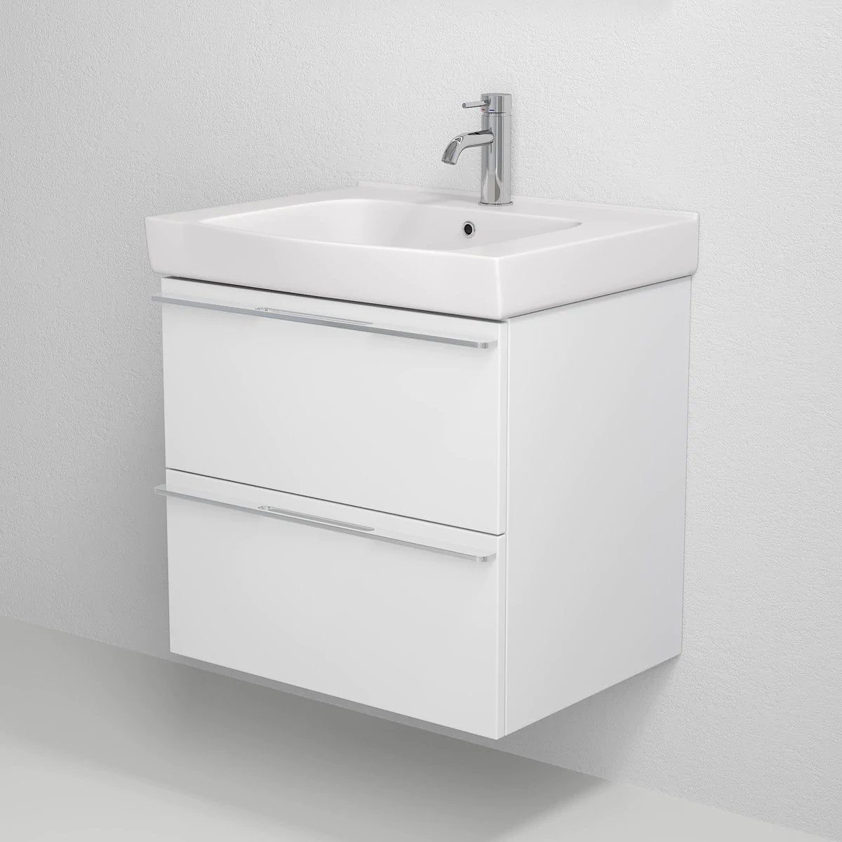 Veiholmen Badrumsmöbel, Vit Matt - Tvättställsskåp - BATH DELUXE - PRESTIGE - 70 - 120 - 30 - 01 - 00 - BATHDELUXE SWEDEN
