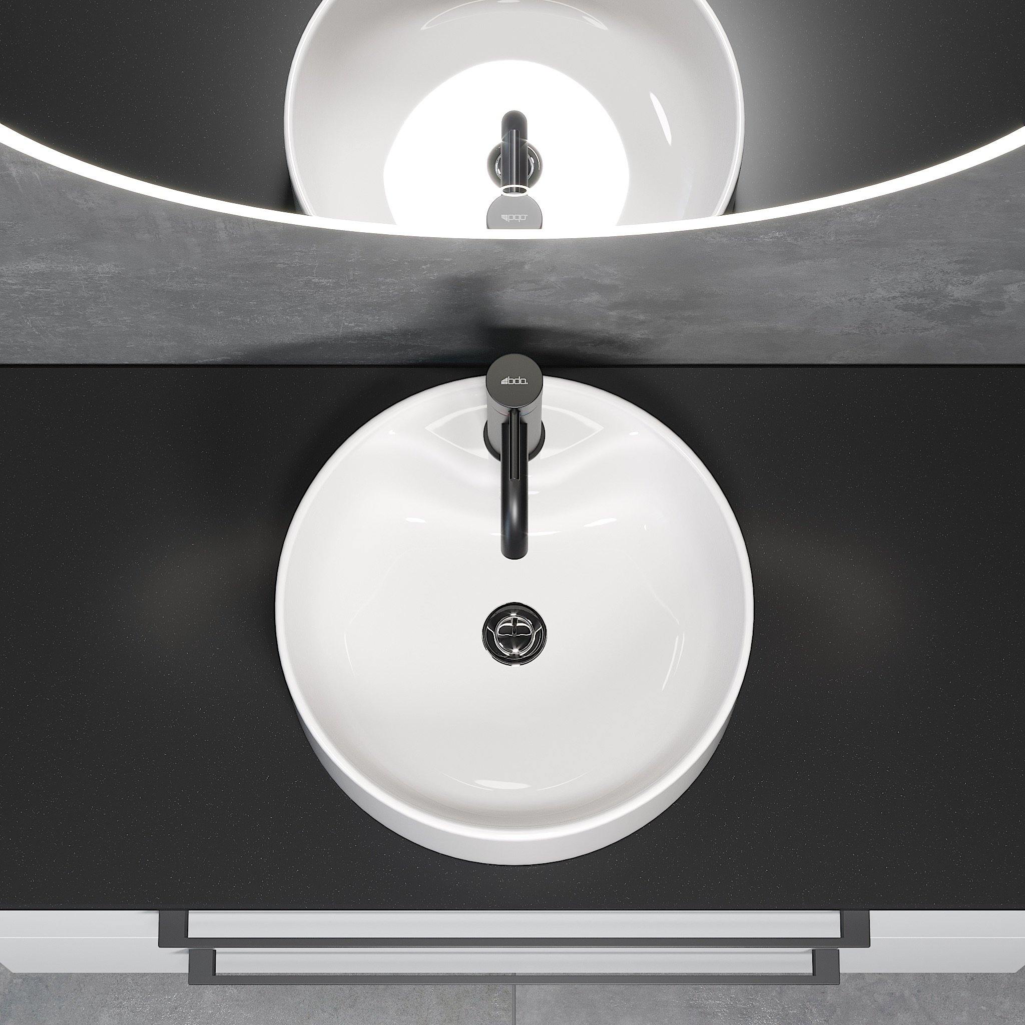 Vikedal Fristående Tvättställ, Vitt - Handfat - BATH DELUXE - EXCLUSIVE - 06 - 038 - 09 - 11 - 00 - BATHDELUXE SWEDEN
