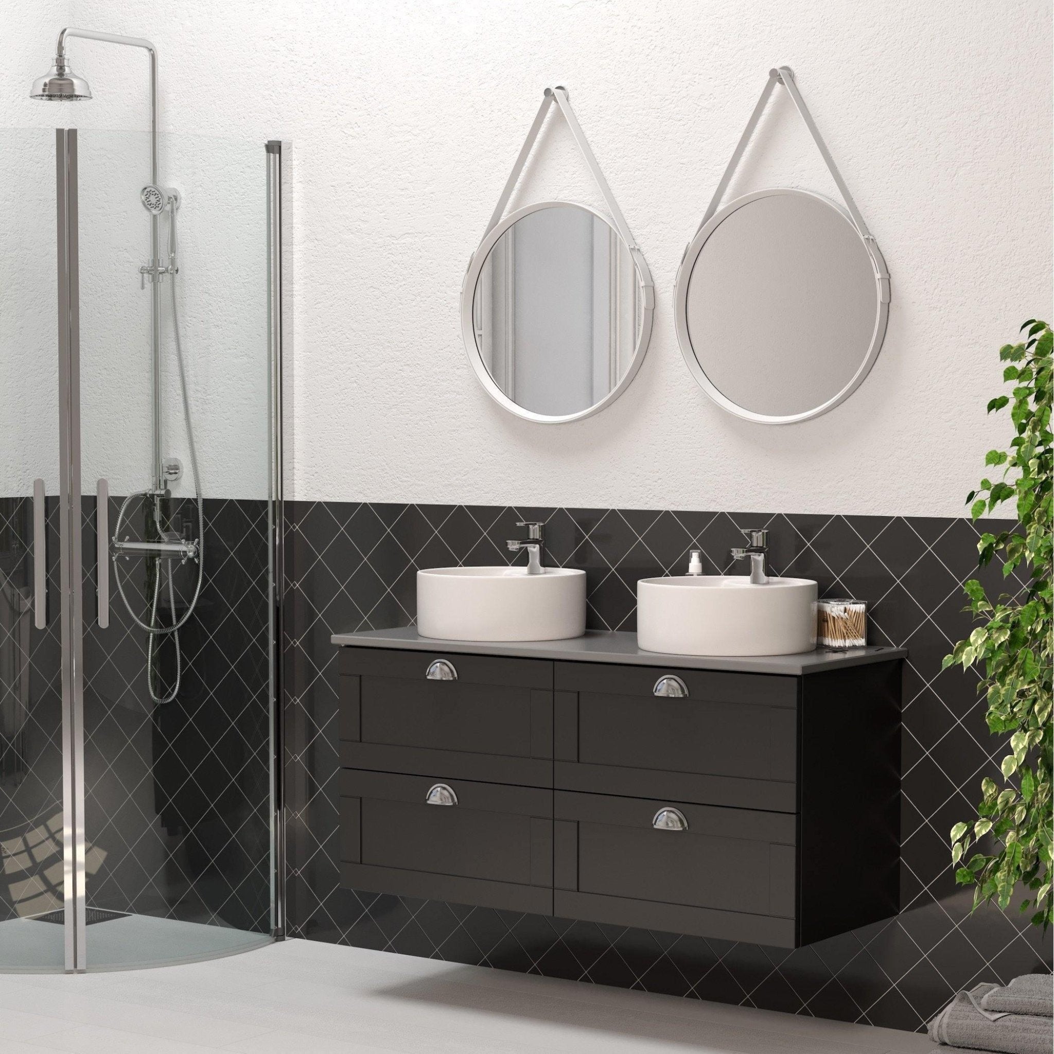 Røsnæs Spegel Ø55cm - Speglar - BATH DELUXE - EXCLUSIVE - 01 - 055 - 00 - 70 - 00 - BATHDELUXE SWEDEN