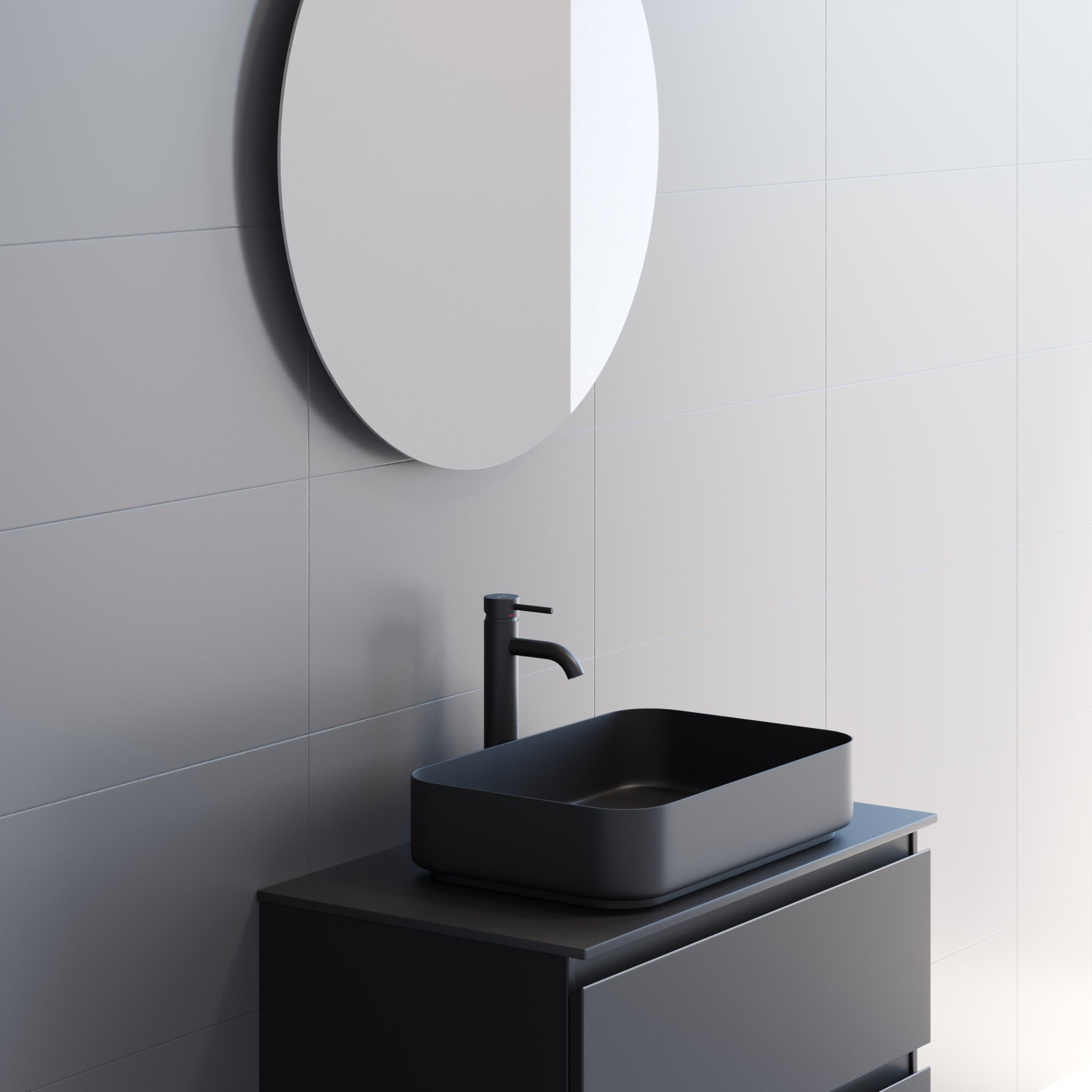 Nordborg Spegel, Rund - Speglar - BATH DELUXE - EXCLUSIVE - 01 - 060 - 00 - 58 - 00 - BATHDELUXE SWEDEN