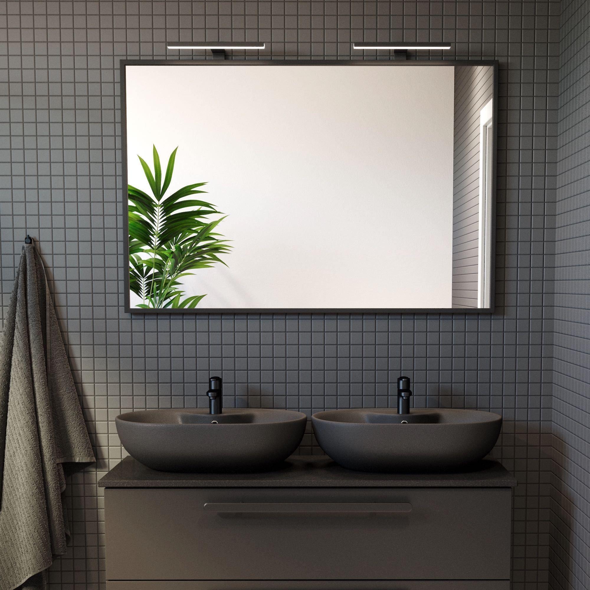 Borgsted, Spegel, Svart Matta - 80 cm - Spegel - BATH DELUXE - EXCLUSIVE - 01-080-05-02-00 - BATHDELUXE SWEDEN