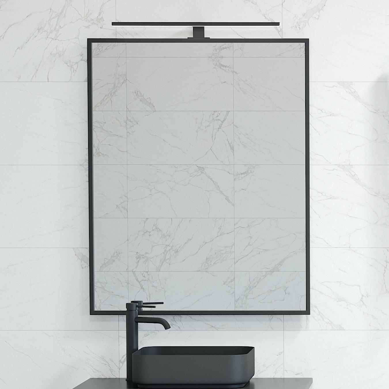 Borgsted, Spegel, Svart Matta - 100 cm - Spegel - BATH DELUXE - EXCLUSIVE - 01-100-05-02-00 - BATHDELUXE SWEDEN