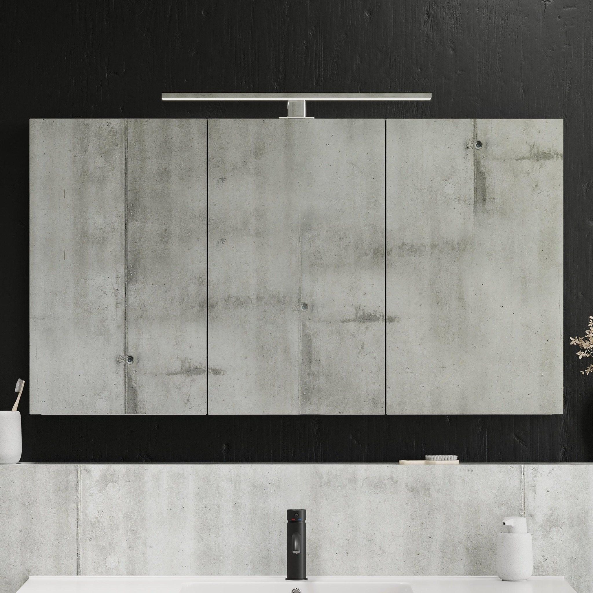 Spegelskåp 60x65x14 cm - med glashyllor - antracitgrå - Morgendal - Spegelskåp - BATH DELUXE - EXCLUSIVE - 02-060-52-03-00 - BATHDELUXE SWEDEN