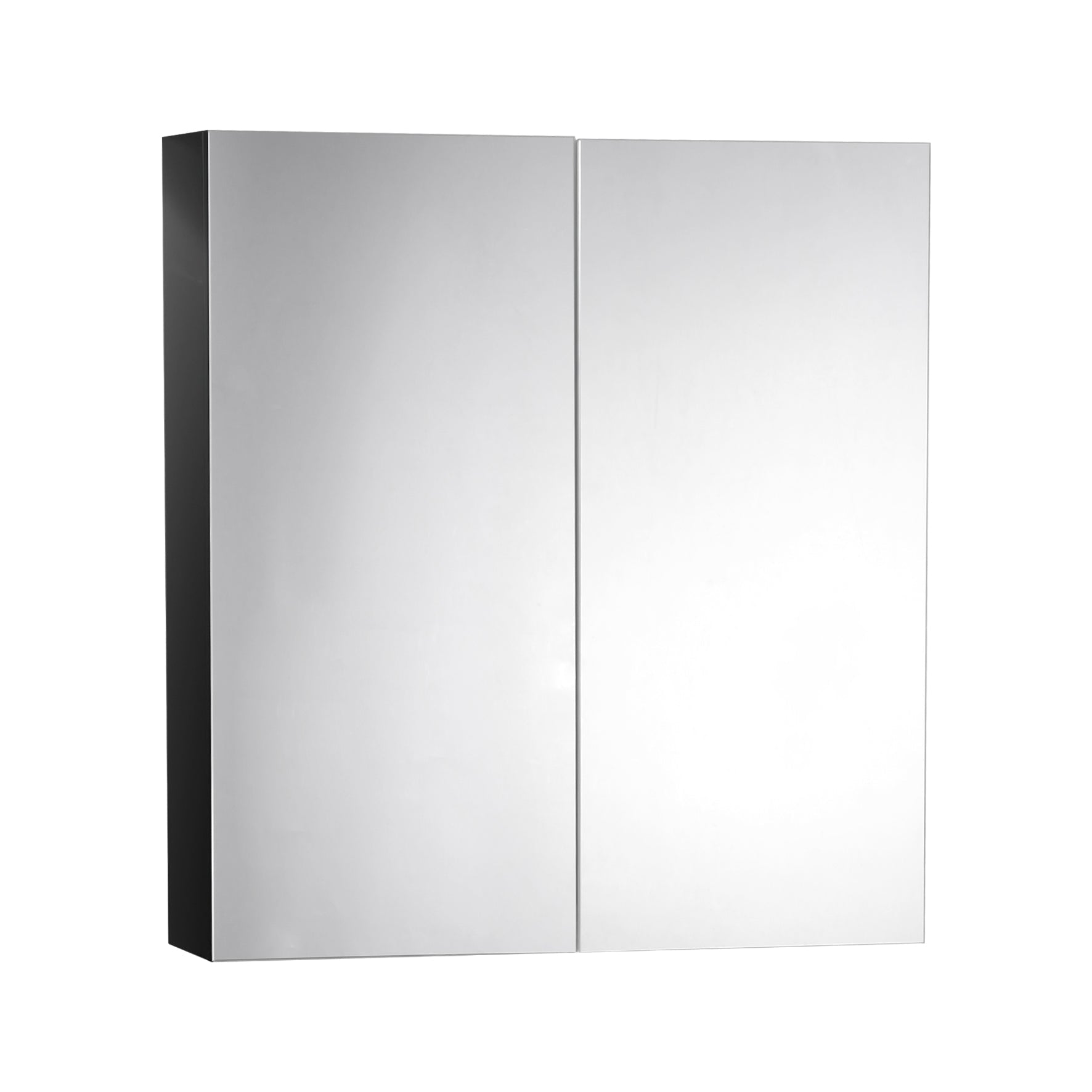 Spegelskåp 60x65x16 cm - med hyllor - Svart - Chicago - Spegelskåp - Bath Deluxe - 02-060-60-12-02 - BATHDELUXE SWEDEN
