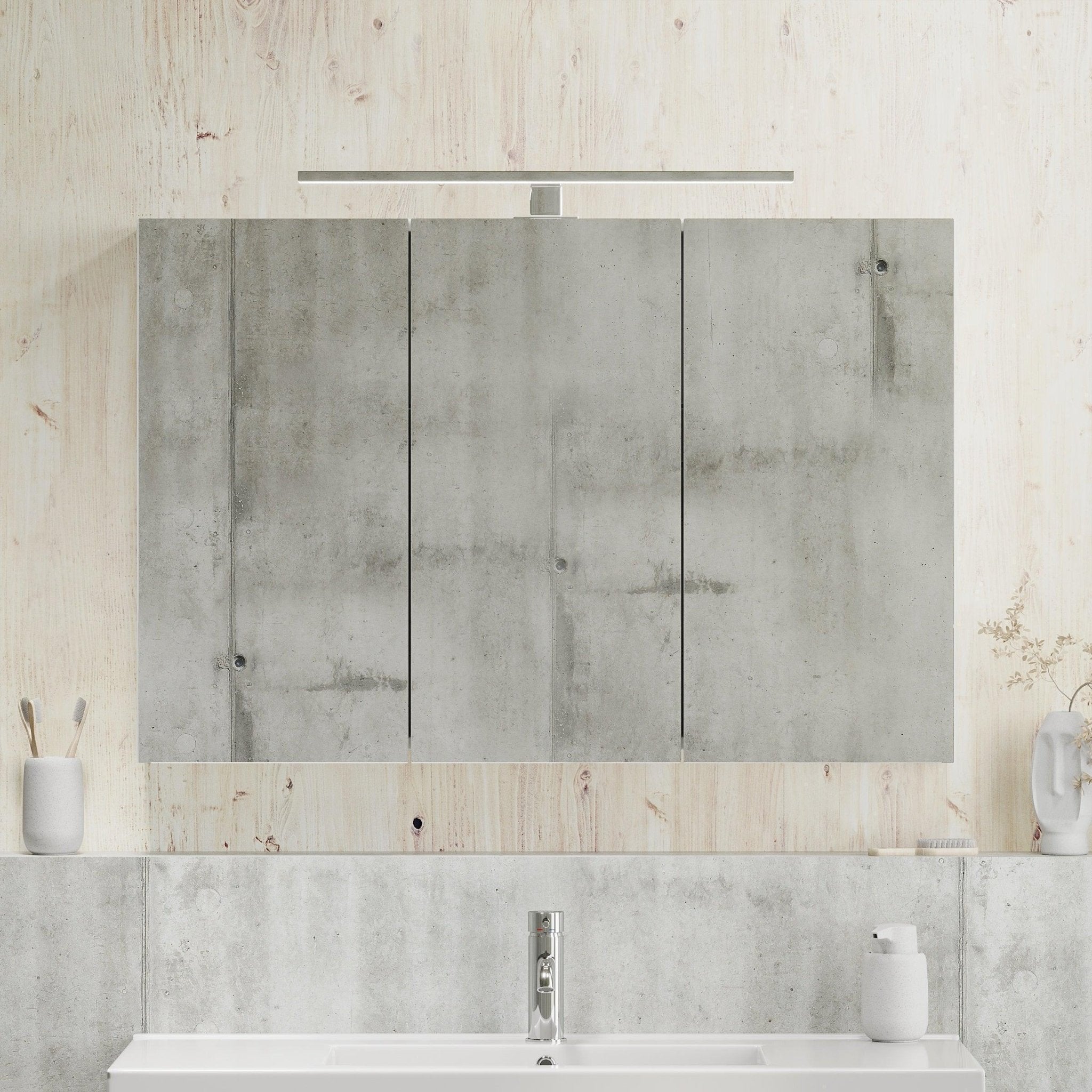 Morgedal, Spegelskåp, Vit Matta - 100 cm - Spegelskåp - BATH DELUXE - EXCLUSIVE - 02-100-53-01-00 - BATHDELUXE SWEDEN