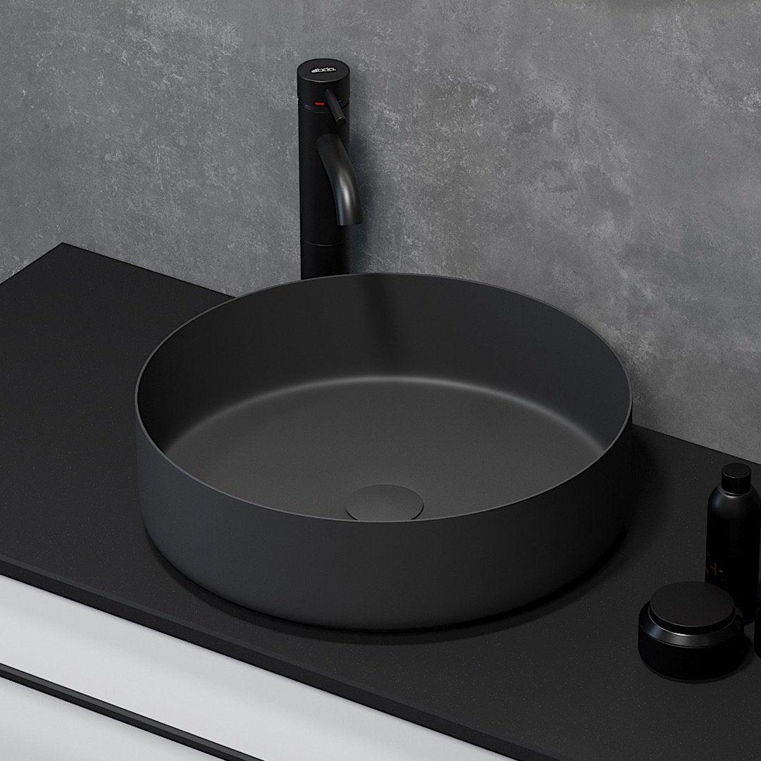Ljørdal, Tvättställ, Vit Matta - 40 cm - Handfat - BATH DELUXE - EXCLUSIVE - 06-040-16-01-00 - BATHDELUXE SWEDEN