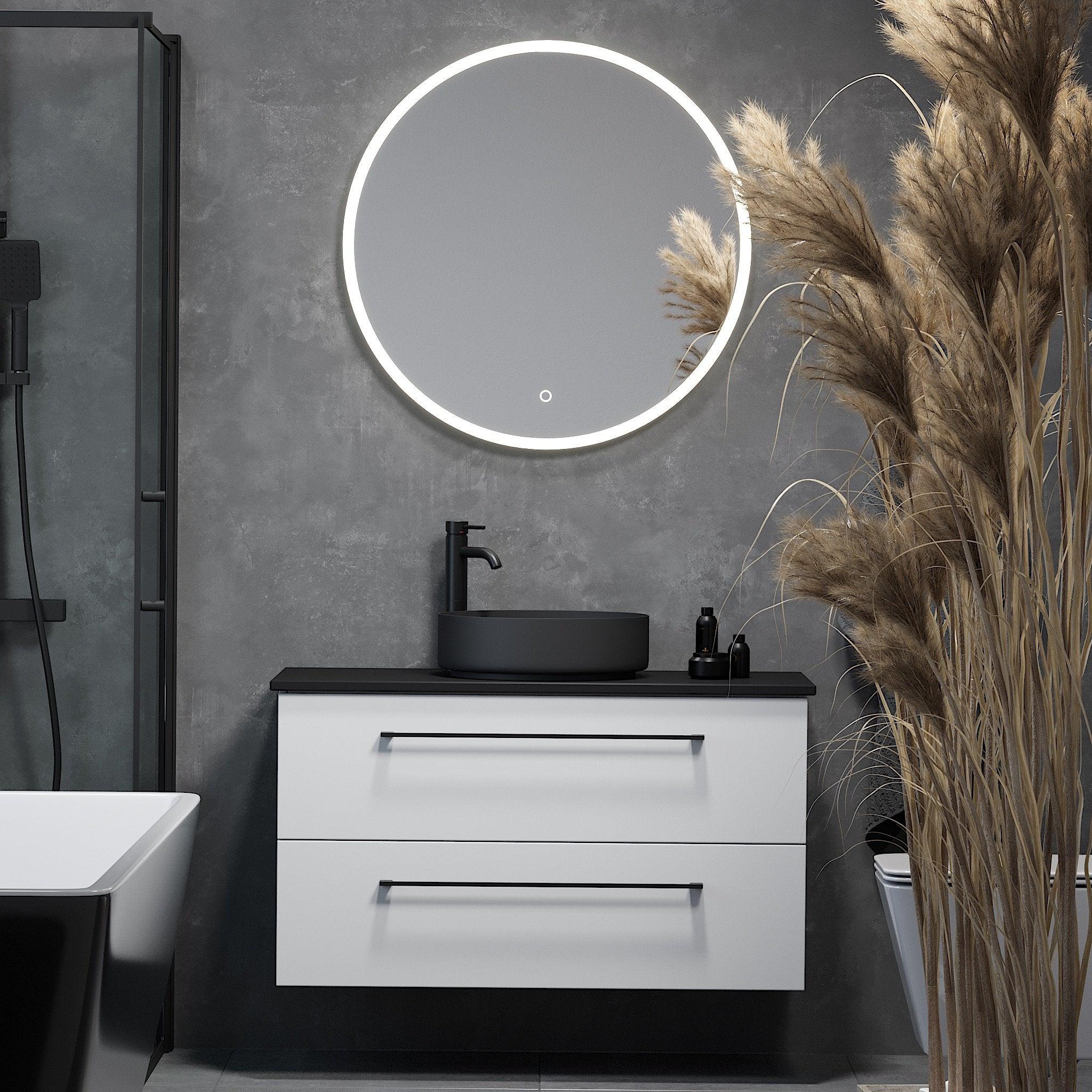 Ljørdal, Wash Basin, White Mat - 40 cm - MASTERSTORE - 8595677136135 - Wash Basin - 06 - 040 - 16 - 01 - 00 - 8595677136135