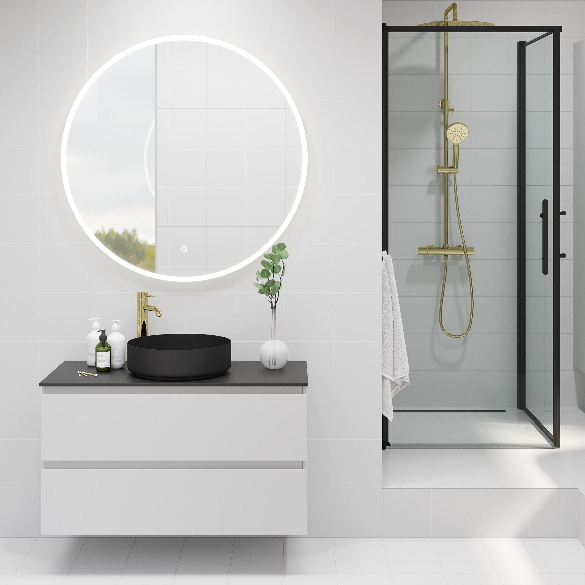 Ljørdal, Tvättställ, Vit Matta - 40 cm - Handfat - BATH DELUXE - EXCLUSIVE - 06-040-16-01-00 - BATHDELUXE SWEDEN