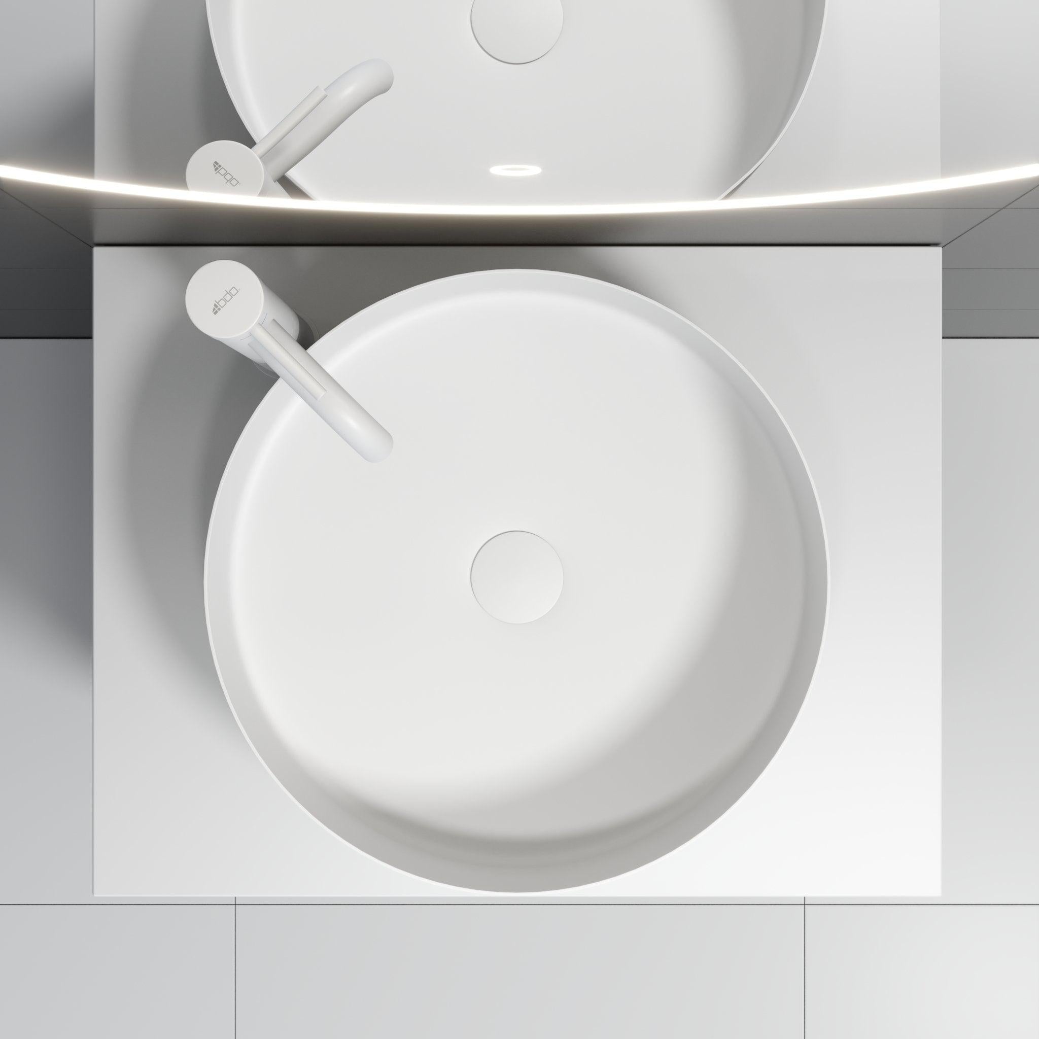 Ljørdal, Tvättställ, Svart Matta - 40 cm - Handfat - BATH DELUXE - EXCLUSIVE - 06-040-16-02-00 - BATHDELUXE SWEDEN