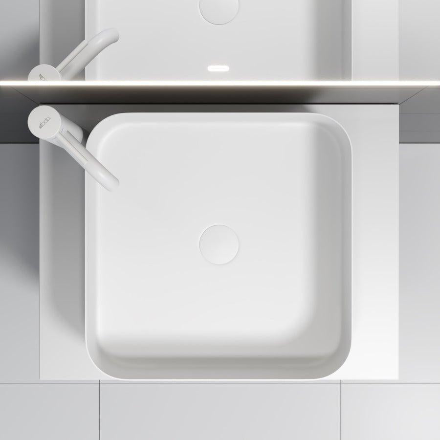 Ljørdal, Wash Basin, White Mat - 40 cm - MASTERSTORE - 8595677136111 - Wash Basin - 06 - 040 - 17 - 01 - 00 - 8595677136111