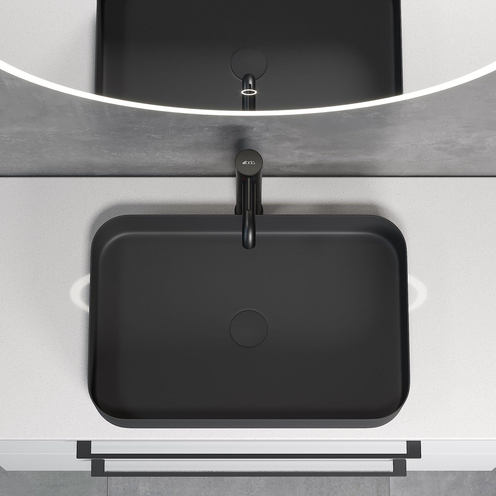 Ljørdal, Tvättställ, Mässingsmatta - 52 cm - Handfat - BATH DELUXE - EXCLUSIVE - 06-052-18-70-00 - BATHDELUXE SWEDEN