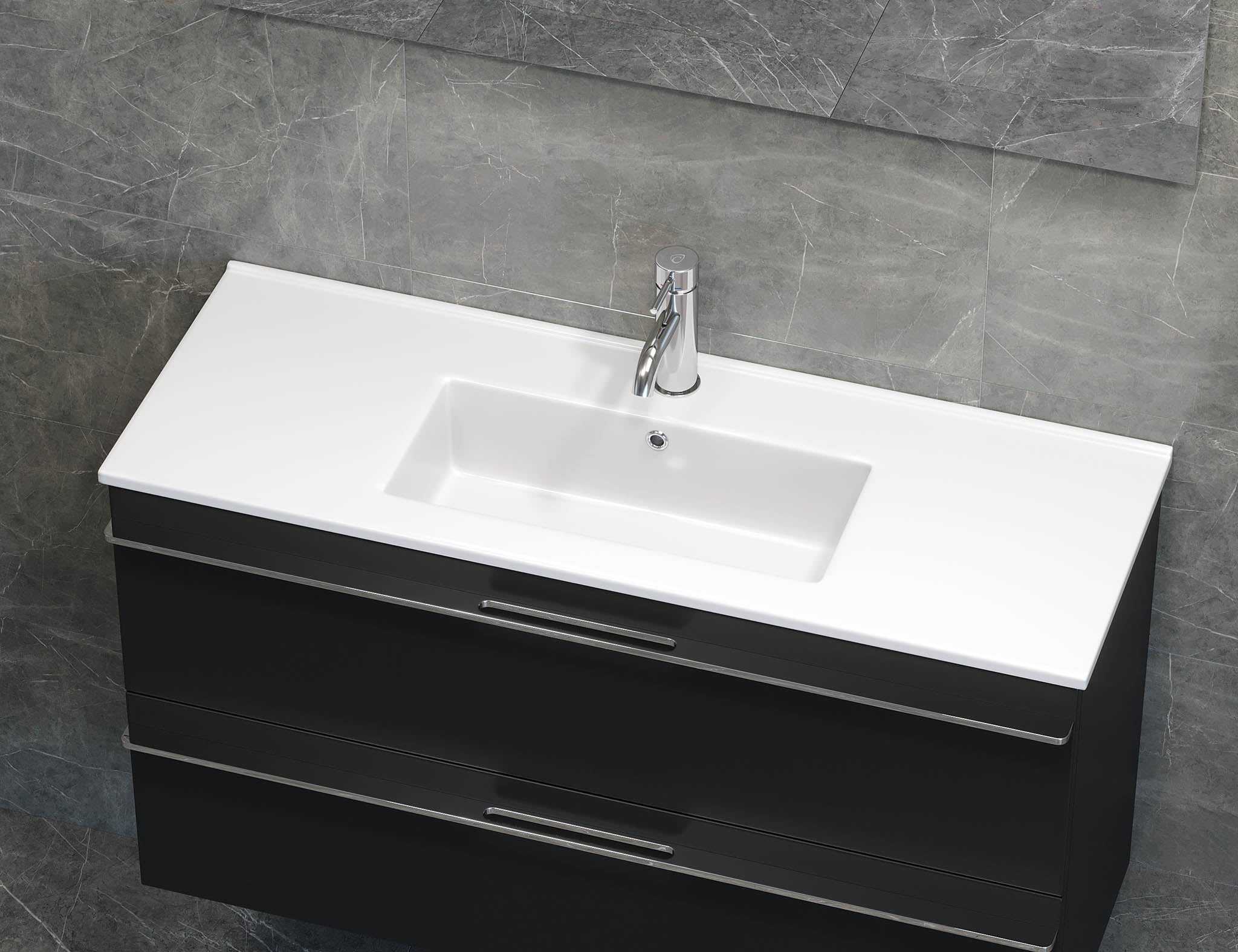 Badrumsmöbel tvättställ - 60x36x1,5 cm - grund - sanitetsporslin - vit - Lillehammer - Handfat - BATH DELUXE - EXCLUSIVE - 06-060-06-11-00 - BATHDELUXE SWEDEN