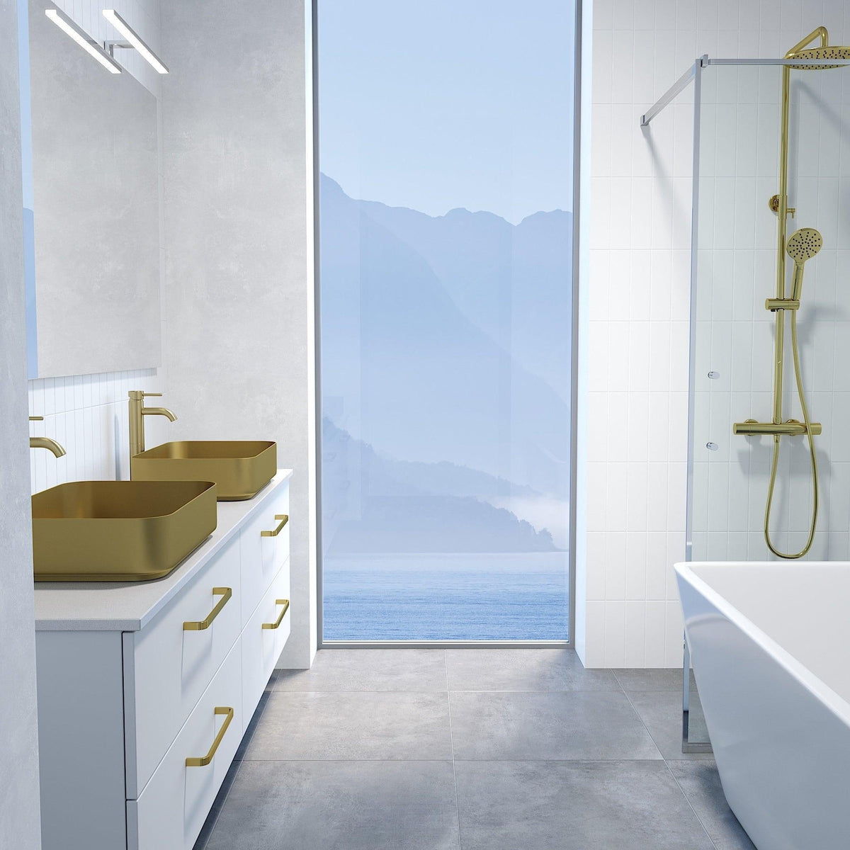 Steinkjer, Countertop, White Glossy - 61,4 cm - MASTERSTORE - 8594175644715 - Countertop - 06 - 060 - 20 - 01 - 00 - 8594175644715