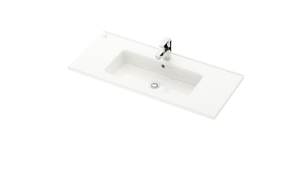 Tvättställ till badrumsmöbel - 80x36x1,5 cm - grund - sanitetsporslin - vit - Lillehammer - Handfat - BATH DELUXE - EXCLUSIVE - 06-080-06-11-00 - BATHDELUXE SWEDEN