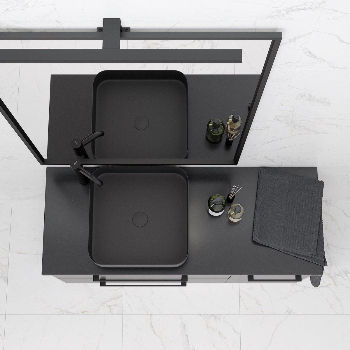 Steinkjer, Countertop, Black Glossy - 81,4 cm - MASTERSTORE - 8594175644067 - Countertop - 06 - 080 - 20 - 02 - 00 - 8594175644067