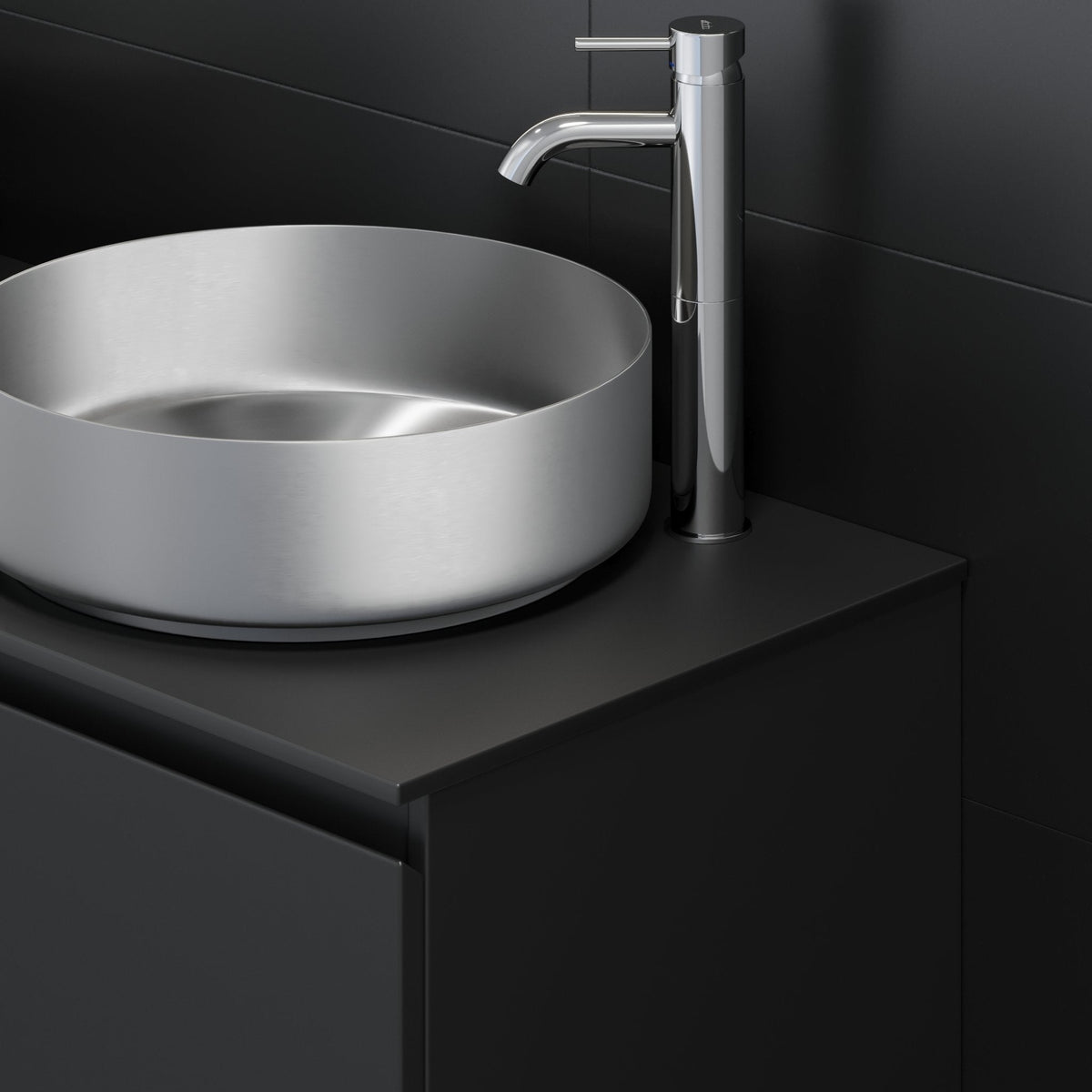 Sandvika, Countertop, Black Mat - 120 cm - MASTERSTORE - 8595677134513 - Countertop - 06 - 120 - 31 - 02 - 00 - 8595677134513