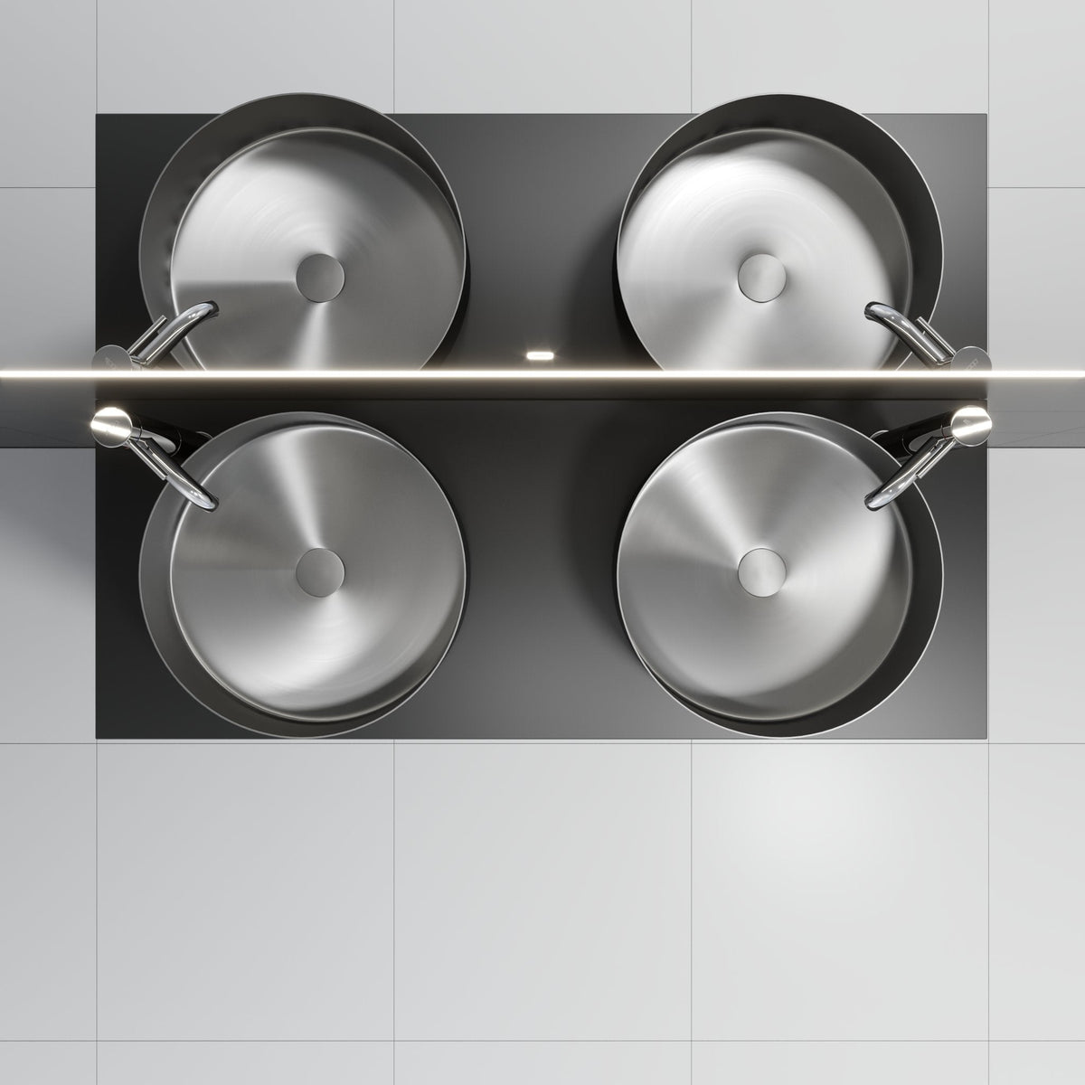 Sandvika, Countertop, Black Mat - 120 cm - MASTERSTORE - 8595677134513 - Countertop - 06 - 120 - 31 - 02 - 00 - 8595677134513