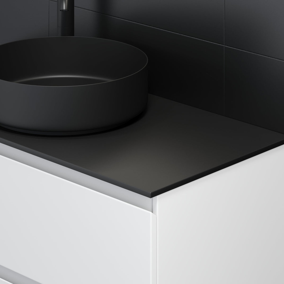 Sandvika, Countertop, Black Mat - 120 cm - MASTERSTORE - 8595677134513 - Countertop - 06 - 120 - 31 - 02 - 00 - 8595677134513