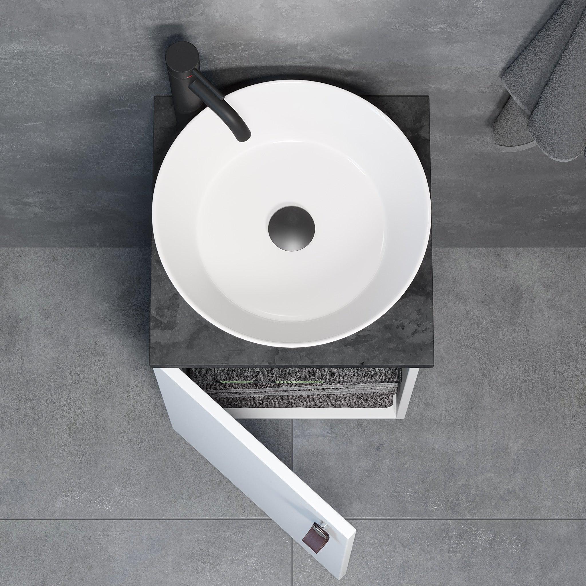 Taarnholm, Möbelset - En låda, Vit Matta - 40 cm - Möbelset - En låda - BATH DELUXE - EXCLUSIVE - 09-040-01-01-00 - BATHDELUXE SWEDEN