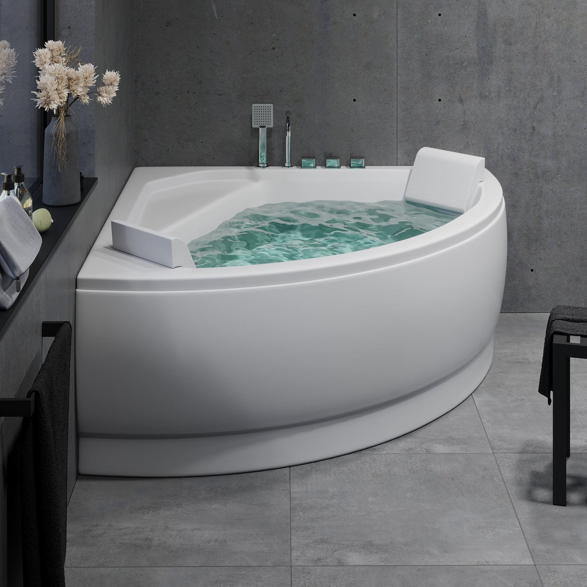 Ulstrup, Badkar, Vit Blank - 140 cm - Badkarsset - Kod - BATH DELUXE - EXCLUSIVE - 11-140-01-11-00 - BATHDELUXE SWEDEN