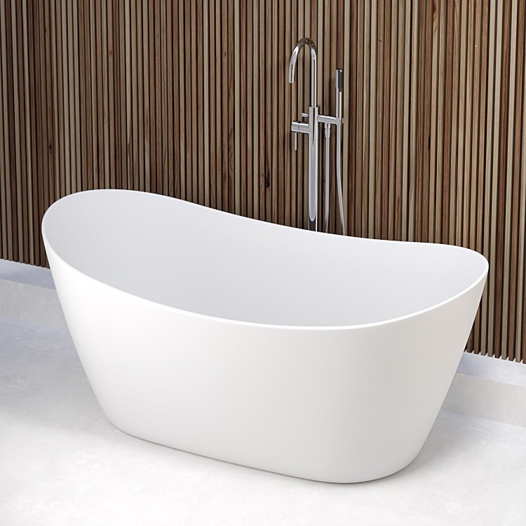 Hjerting Fritstående Badkar, matt vit - Fristående badkar - BATH DELUXE - EXCLUSIVE - 11 - 160 - 13 - 01 - 00 - BATHDELUXE SWEDEN