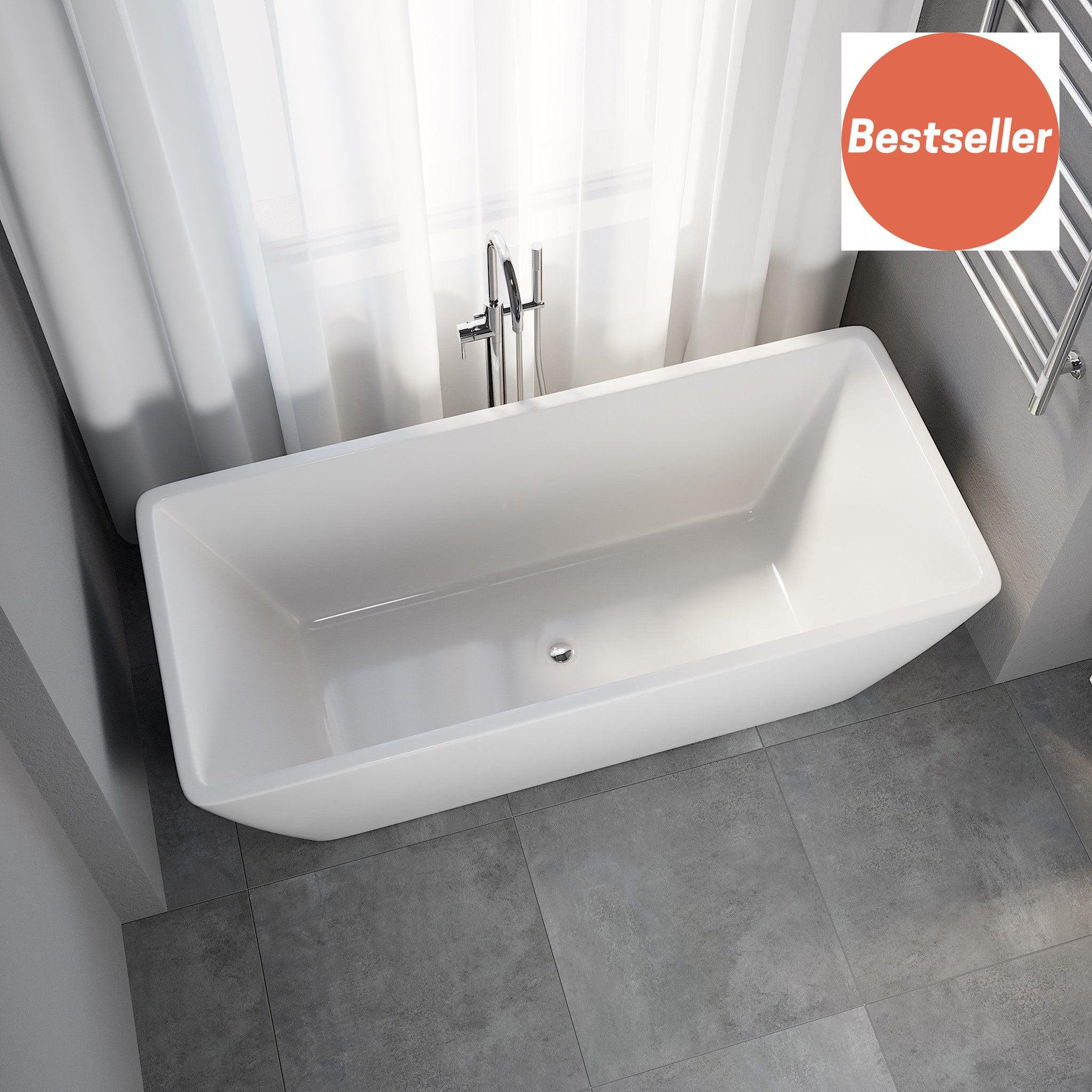 Marstal, Badkar, Grå Matta - 170 cm - Badkar - BATH DELUXE - EXCLUSIVE - 11-170-61-03-00 - BATHDELUXE SWEDEN
