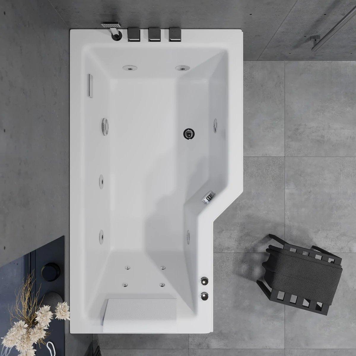 Svensmarke, Whirpool, Vit Blank - 150 cm - Whirlpool - BATH DELUXE - EXCLUSIVE - 12-150-15-11-00 - BATHDELUXE SWEDEN