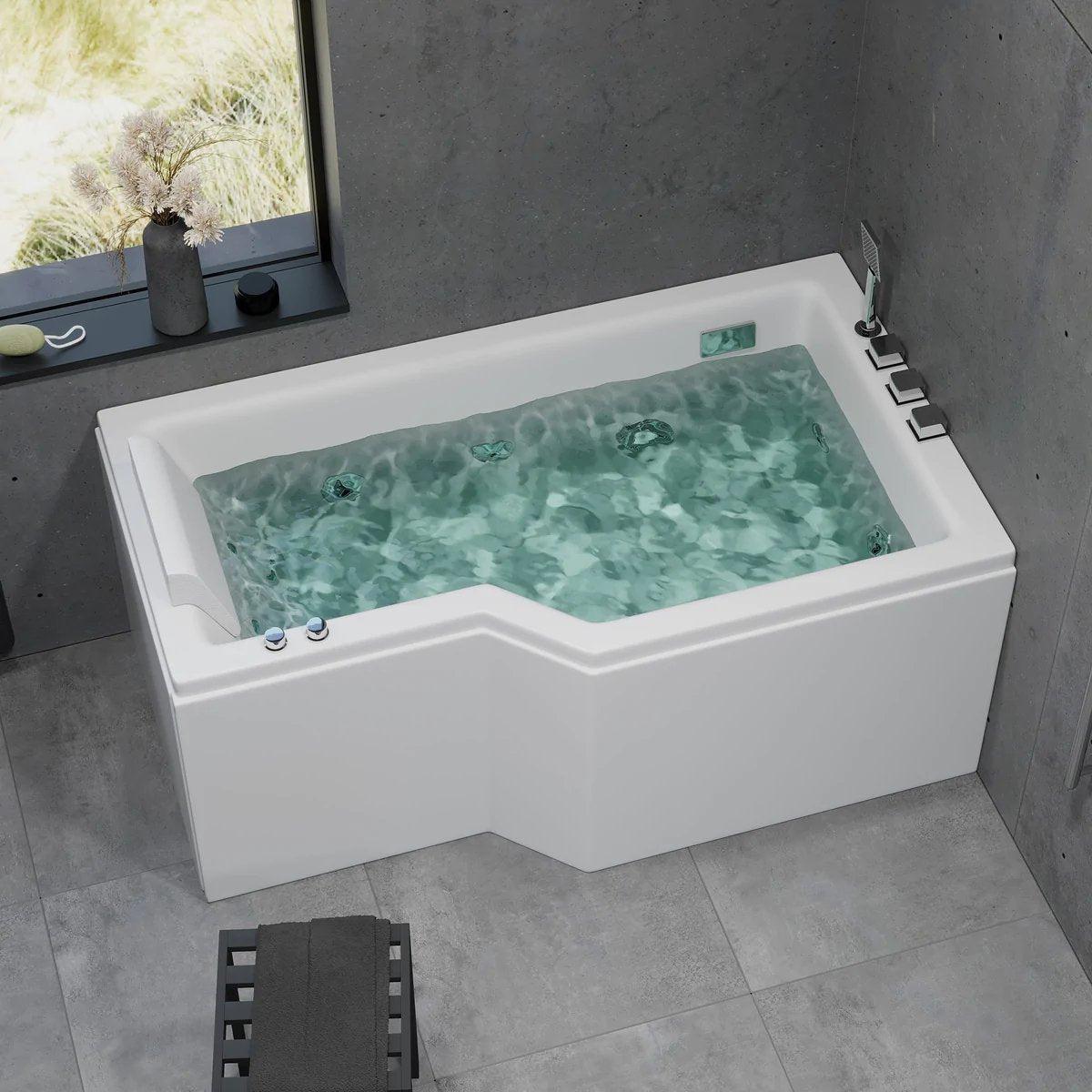 Svensmarke, Whirpool, Vit Blank - 150 cm - Whirlpool - BATH DELUXE - EXCLUSIVE - 12-150-17-11-00 - BATHDELUXE SWEDEN