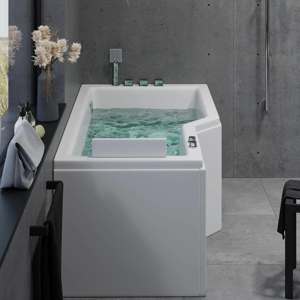 Svensmarke, Whirpool, Vit Blank - 150 cm - Whirlpool - BATH DELUXE - EXCLUSIVE - 12-150-17-11-00 - BATHDELUXE SWEDEN
