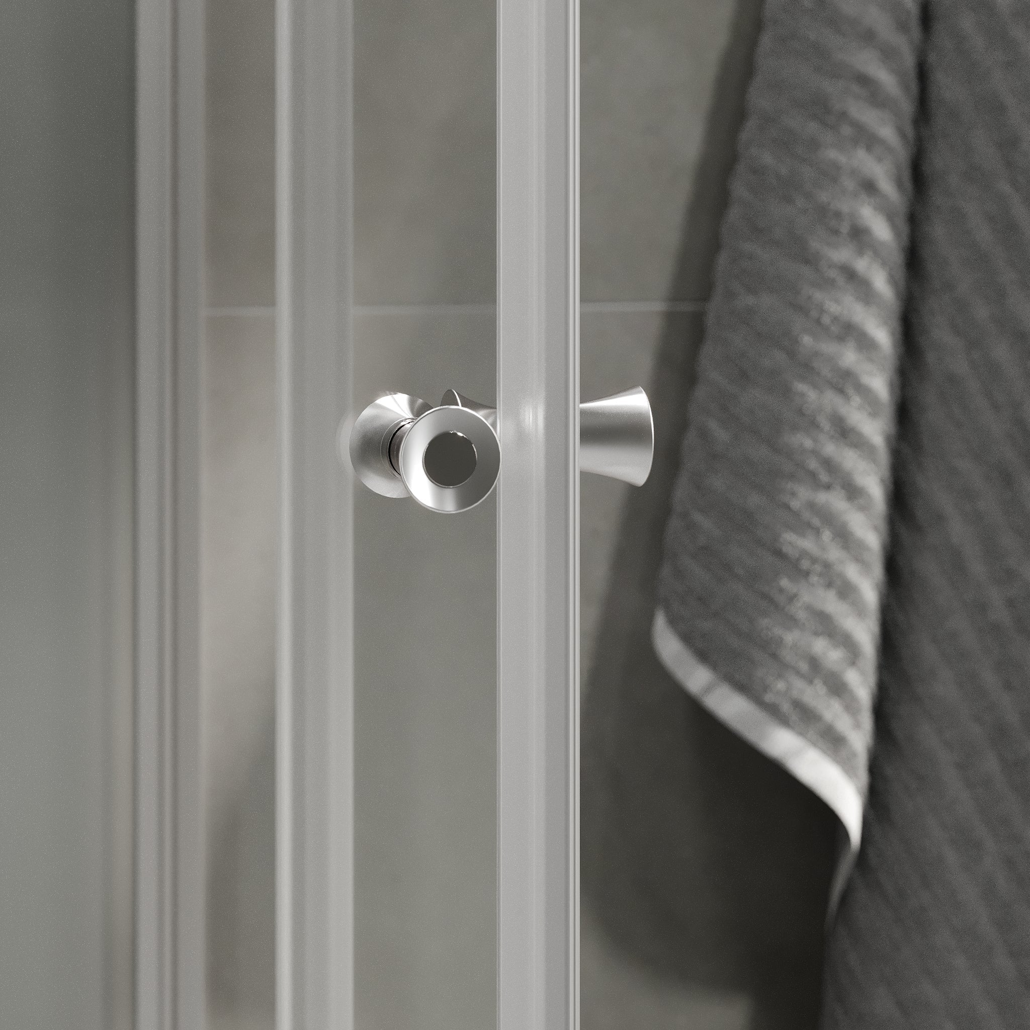Dayton, Duschkabinset - Code, Klar/Satin - 80 cm - Duschkabinset - Kod - BATH DELUXE - BASIC - 20-080-15-67-02 - BATHDELUXE SWEDEN