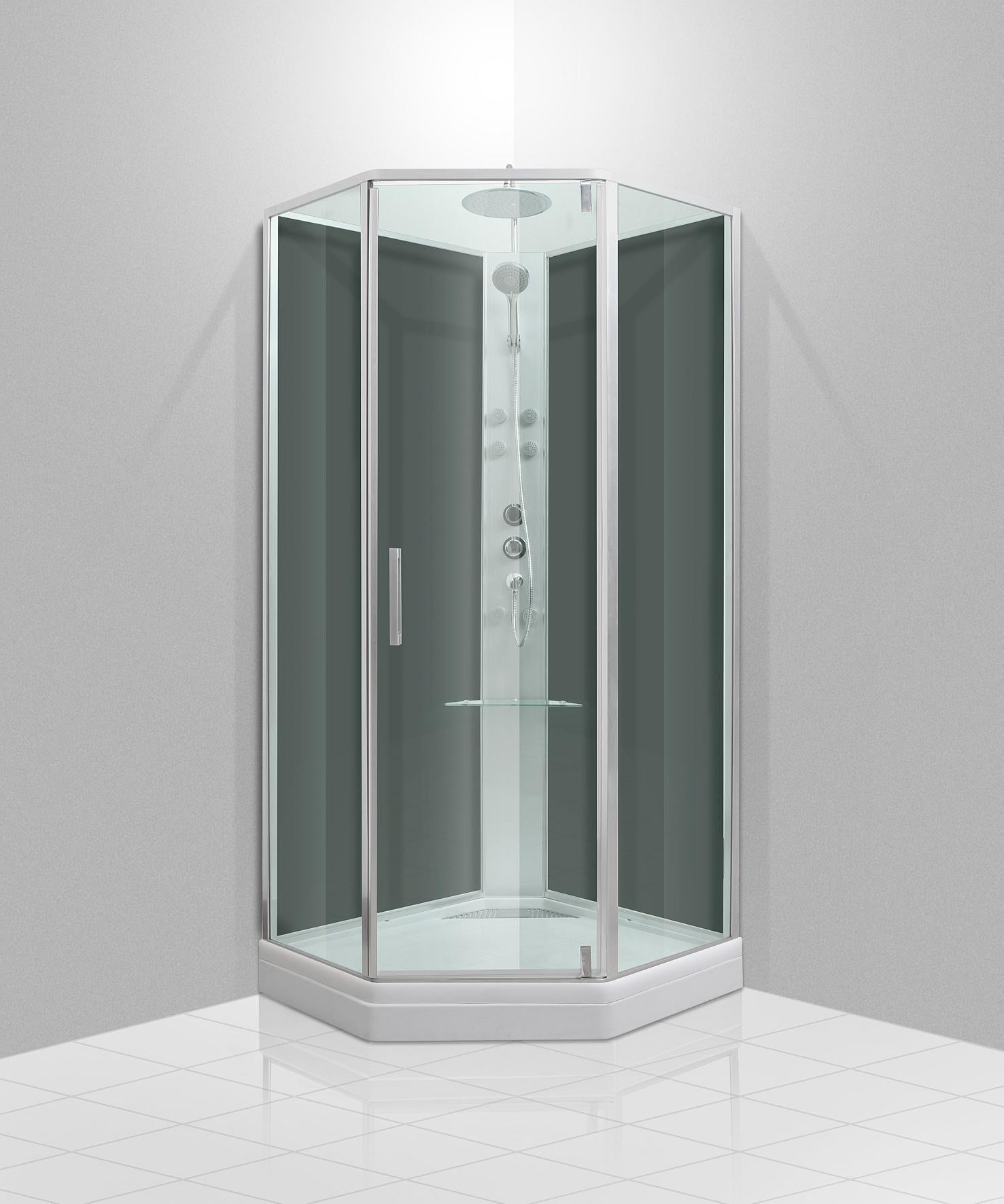 Marienlyst, Duschkabinset - Code, Glasgrå - 90 cm - Duschkabinset - Kod - BATH DELUXE - PRESTIGE - 20-090-02-53-40 - BATHDELUXE SWEDEN