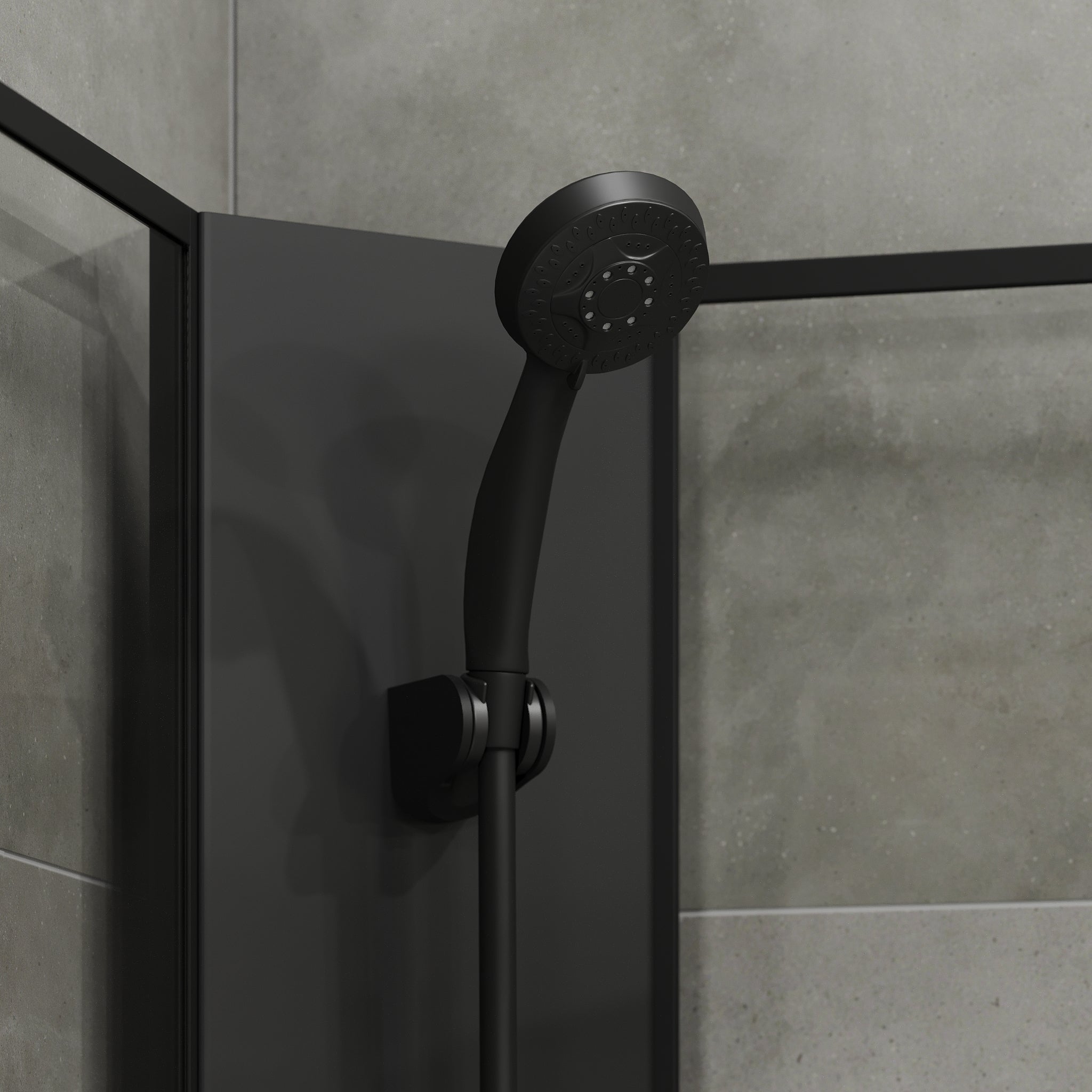 Austin duschkabin med svart profil - Duschkabiner - BATH DELUXE - BASIC - 20 - 090 - 14 - 02 - 02 - BATHDELUXE SWEDEN