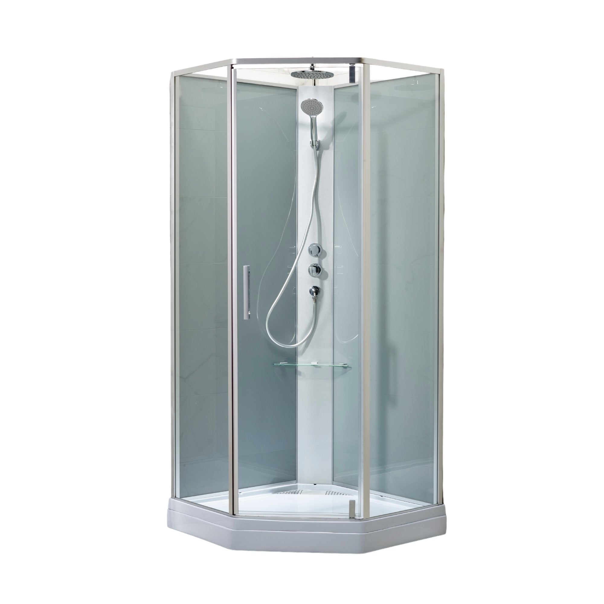 Marienlyst, Duschkabinset - Code, Glasgrå - 100 cm - Duschkabinset - Kod - BATH DELUXE - PRESTIGE - 20-100-01-53-40 - BATHDELUXE SWEDEN