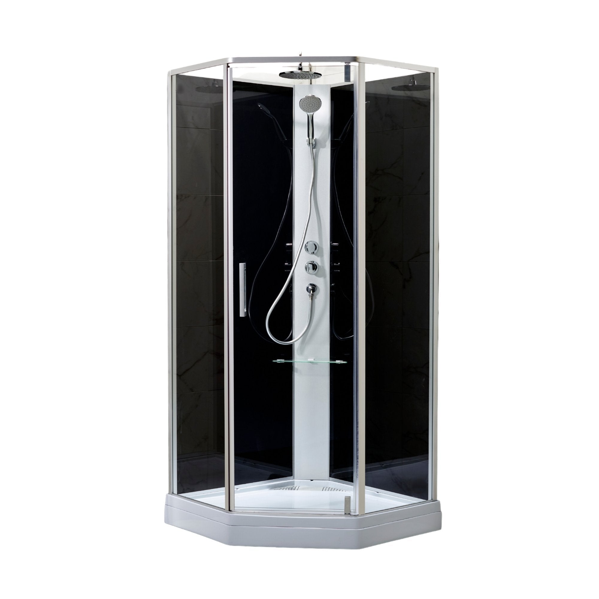 Marienlyst, Duschkabinset - Code, Glasgrå - 100 cm - Duschkabinset - Kod - BATH DELUXE - PRESTIGE - 20-100-01-53-40 - BATHDELUXE SWEDEN