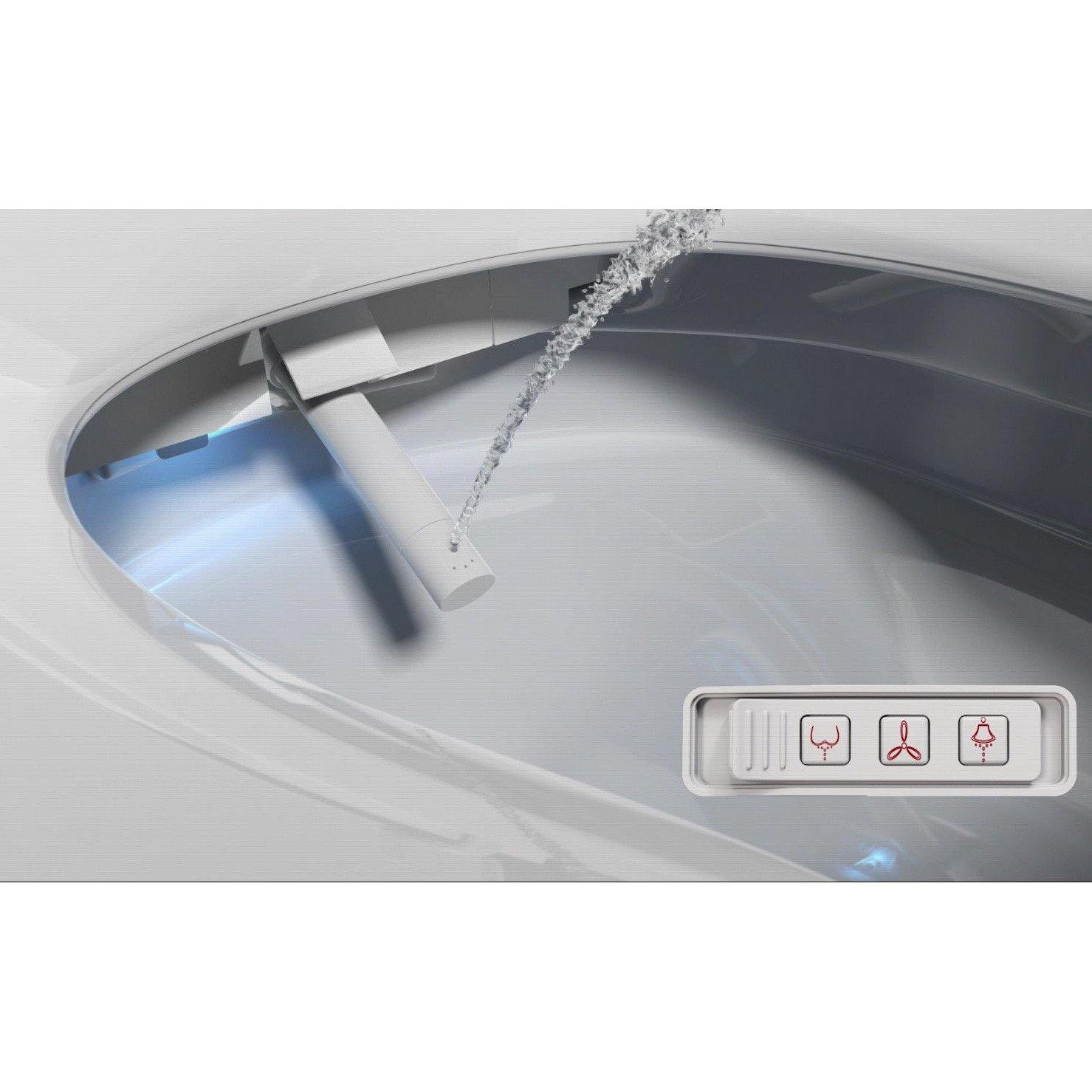 Tisvildeleje Elektronisk Vägghängd Duschtoalett "Japansk toalett" - Elektriska toaletter - BATH DELUXE - EXCLUSIVE - 21 - 040 - 02 - 11 - 07 - BATHDELUXE SWEDEN