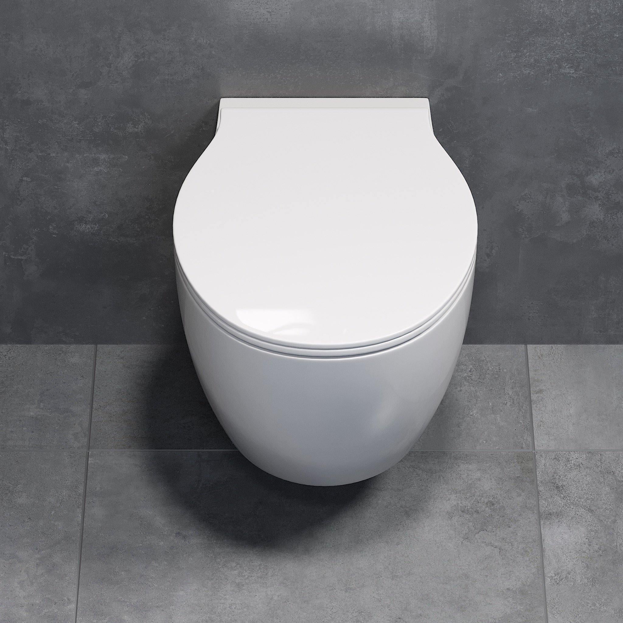 Ikornes Vägghängd Toalett, Rundad, vit - Vägghängda toaletter - BATH DELUXE - EXCLUSIVE - 23 - 036 - 01 - 11 - 00 - BATHDELUXE SWEDEN