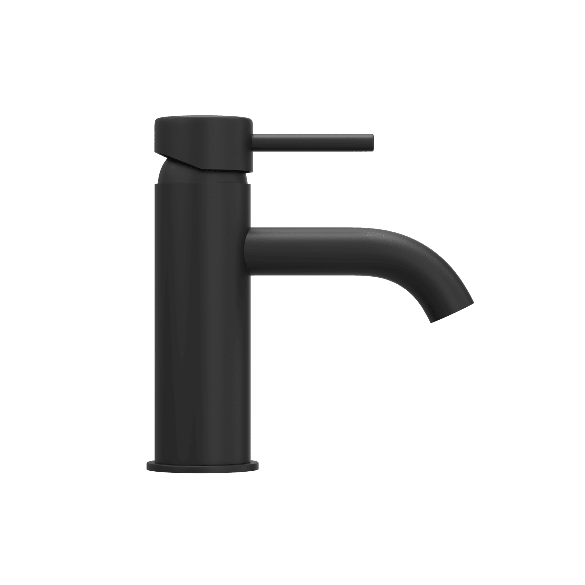Tvättställsblandare rund 15,7 cm - mattsvart - Dragør - Tvättställsblandare - Bath Deluxe - Dragør - 28-005-01-02-04 - BATHDELUXE SWEDEN