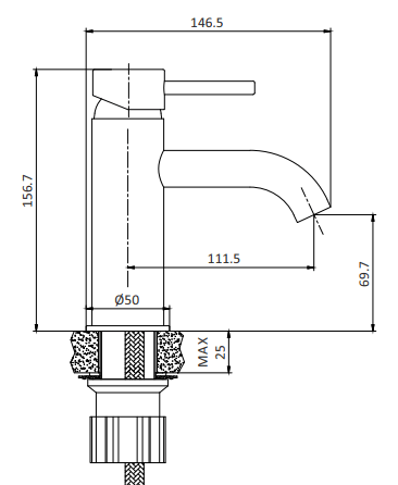 Dragør Tvättställsblandare - Tvättställblandare - BATH DELUXE - EXCLUSIVE - 28-005-01-70-04 - BATHDELUXE SWEDEN