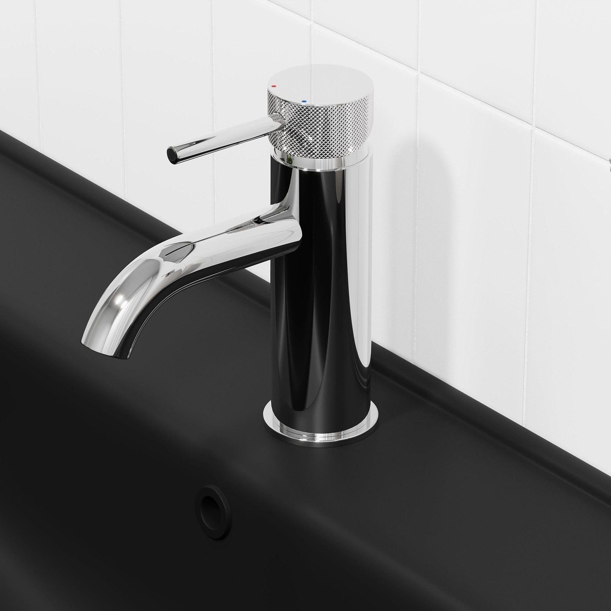 Tvättställsblandare rund 15,7 cm - matt borstad mässing - Anholt - Tvättställsblandare - BATH DELUXE - EXCLUSIVE - 28-005-03-70-00 - BATHDELUXE SWEDEN
